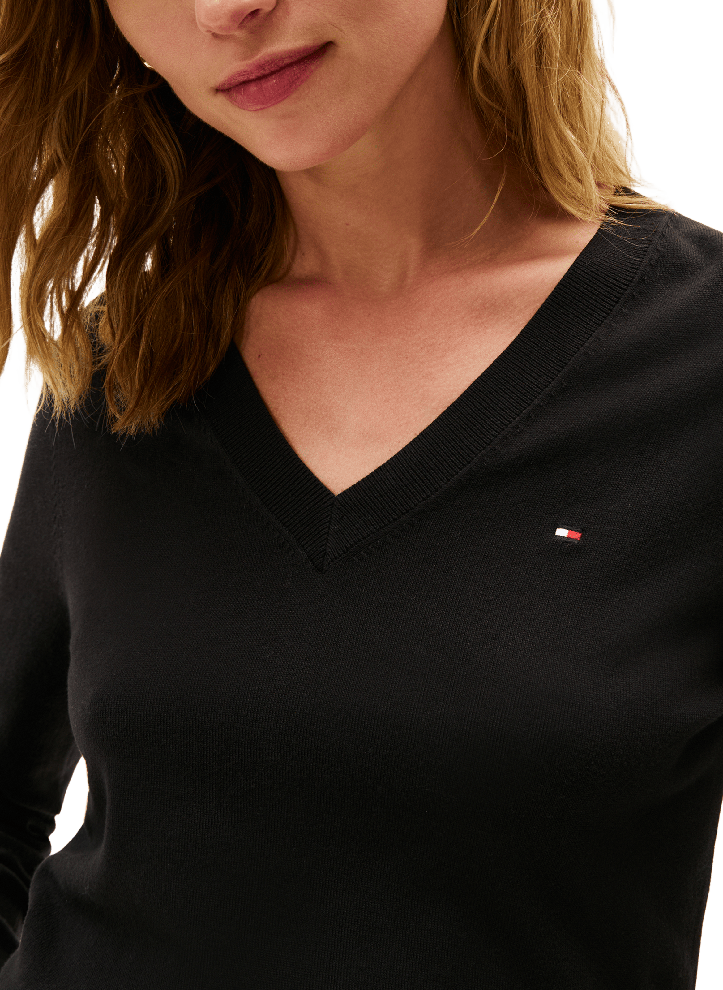 Pull à rayures  TOMMY HILFIGER Noir