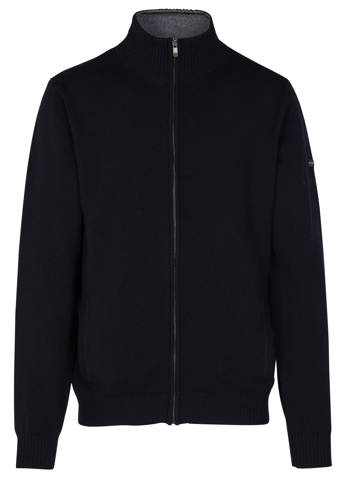 Gilet droit col montant en laine ARMOR-LUX Bleu