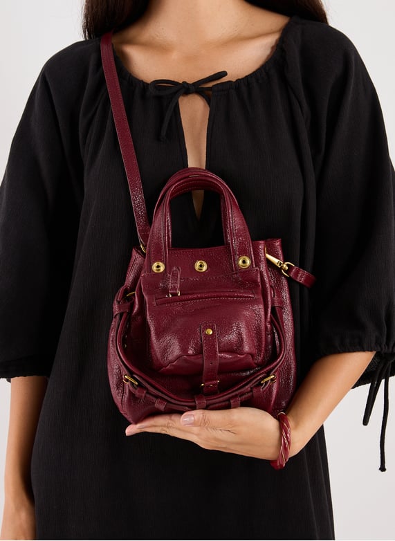 Sac à main Billy Nano en cuir  | Rouge by JÉRÔME DREYFUSS Sac à main Billy Nano en cuir  Rouge