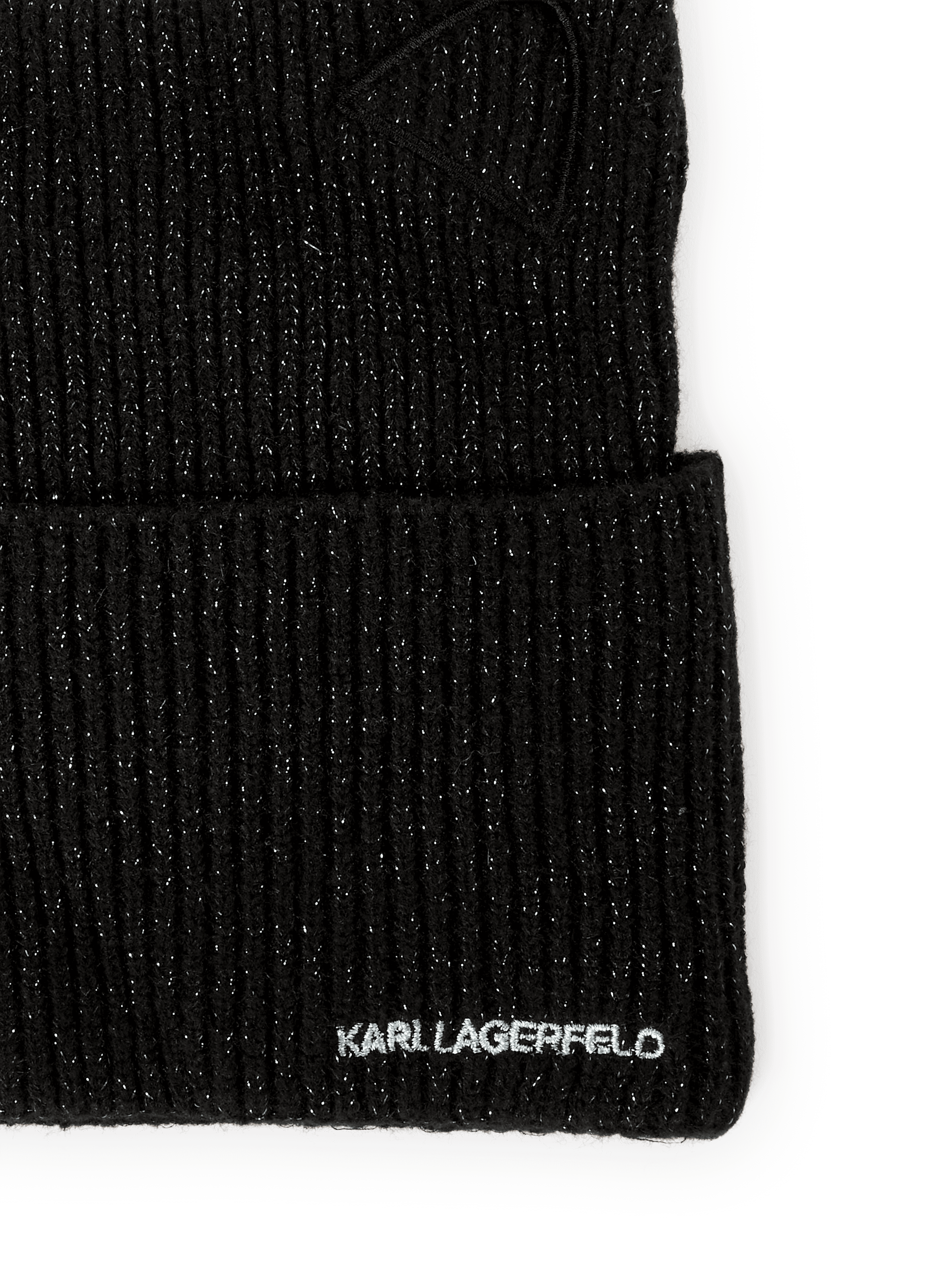 Bonnet pailleté oreilles de chat KARL LAGERFELD Noir