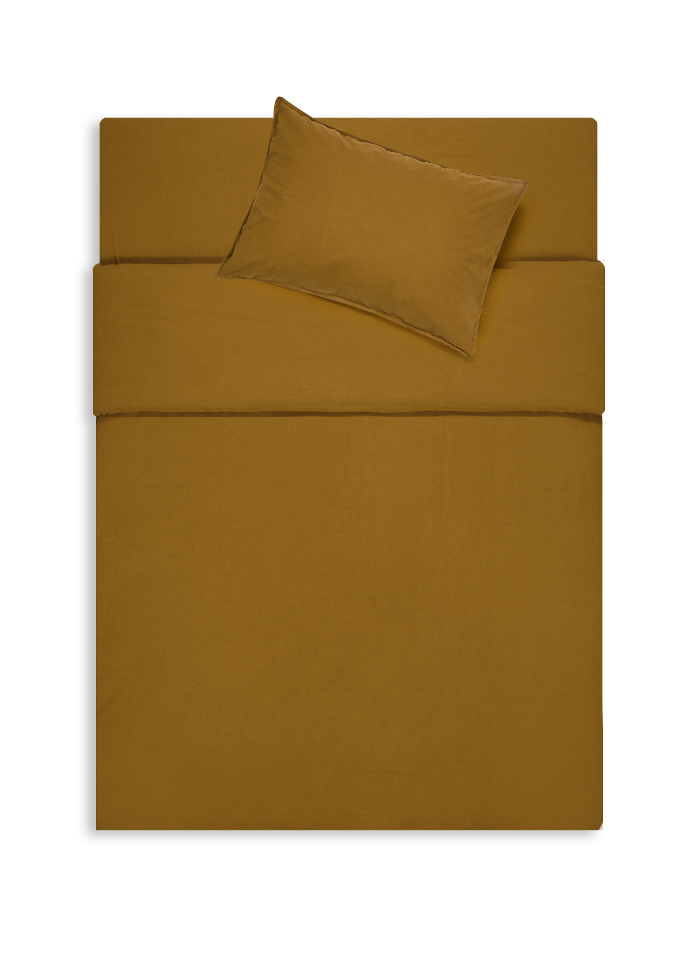 AU PRINTEMPS PARIS Cotton percale duvet cover Golden