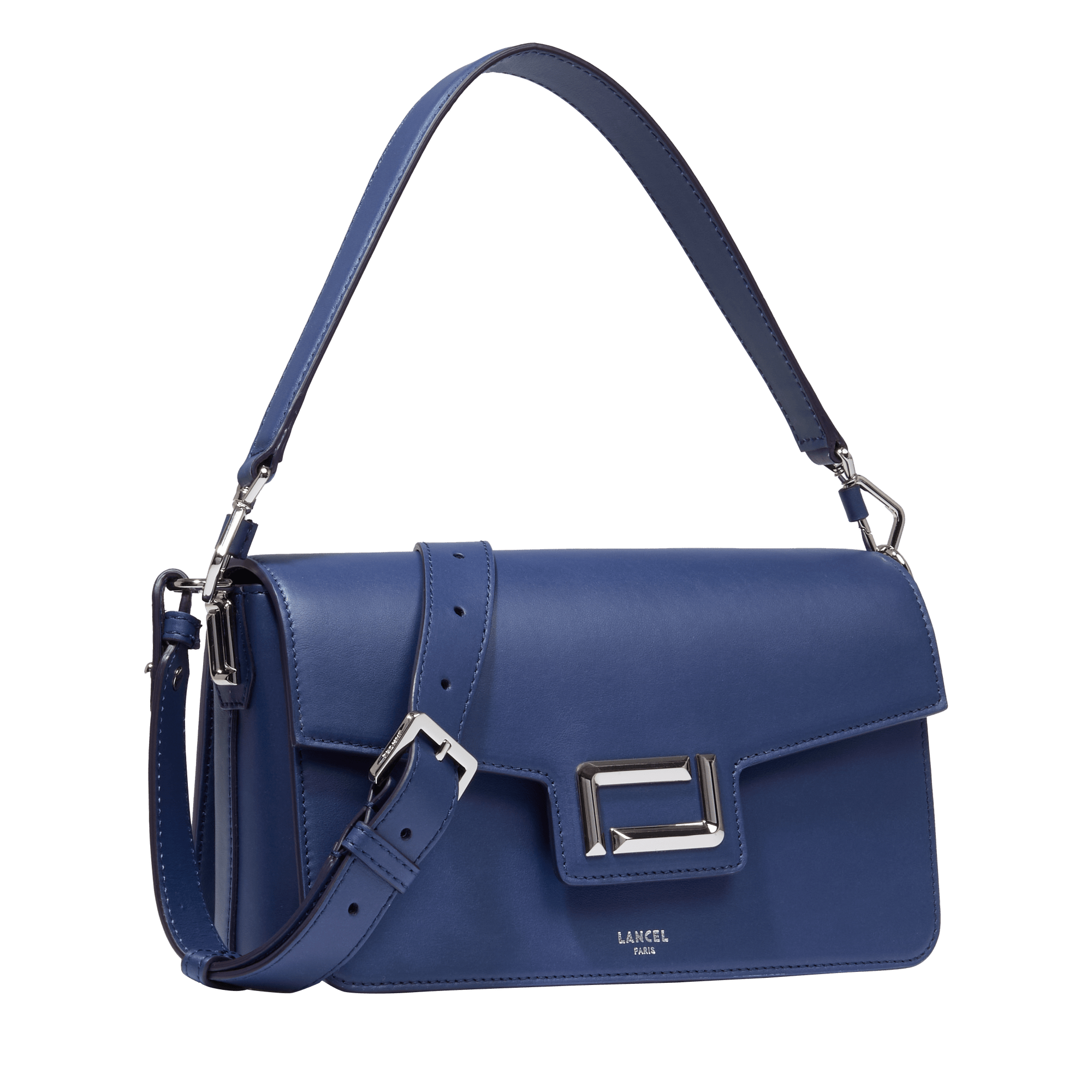 Sac rabat m angèle de lancel en cuir LANCEL Bleu