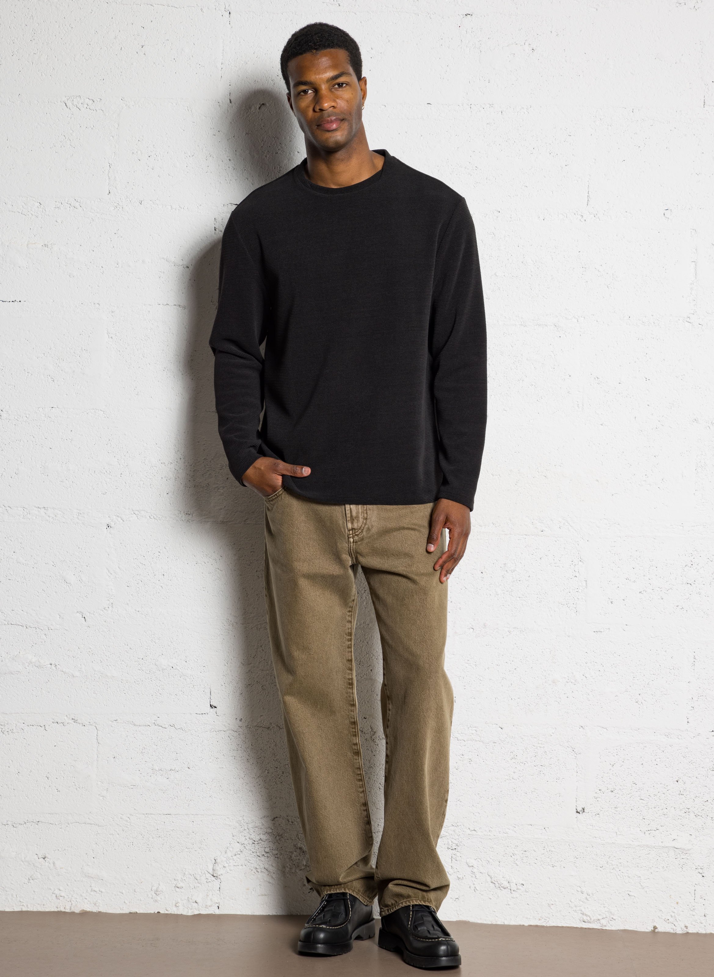 Tee-shirt col rond IKKS Noir