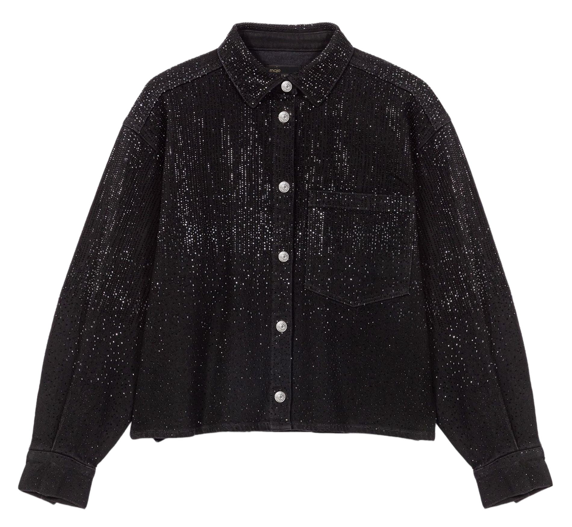 Chemise col classique MAJE Noir