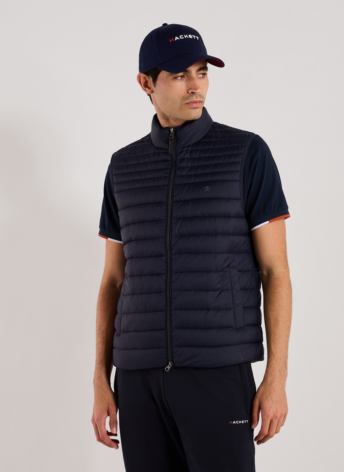 HACKETT Doudoune légère sans manches matelassée Bleu