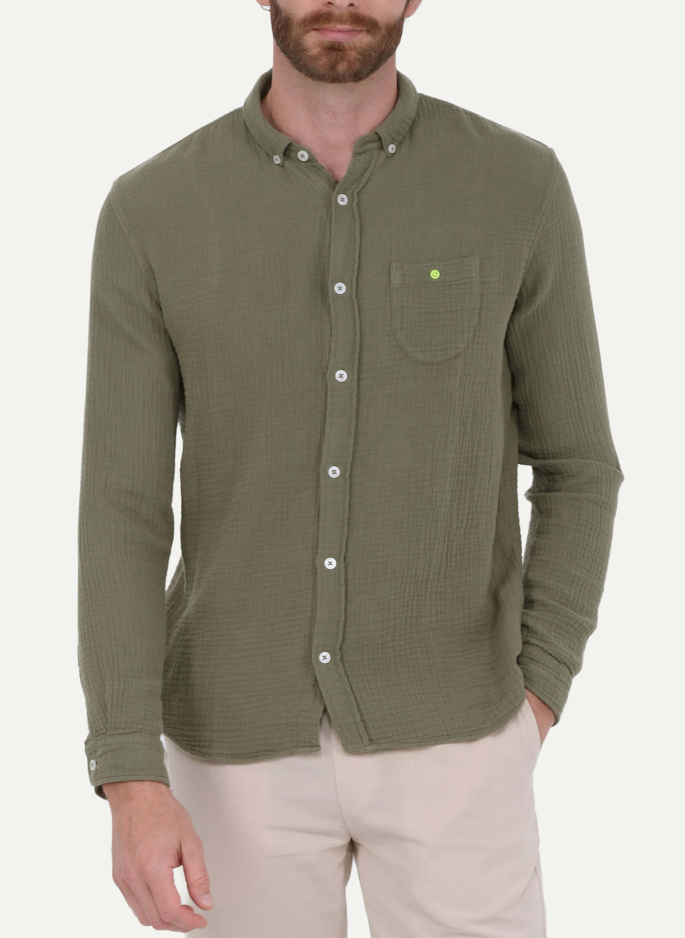Chemise  en gaze de coton GILI'S Vert