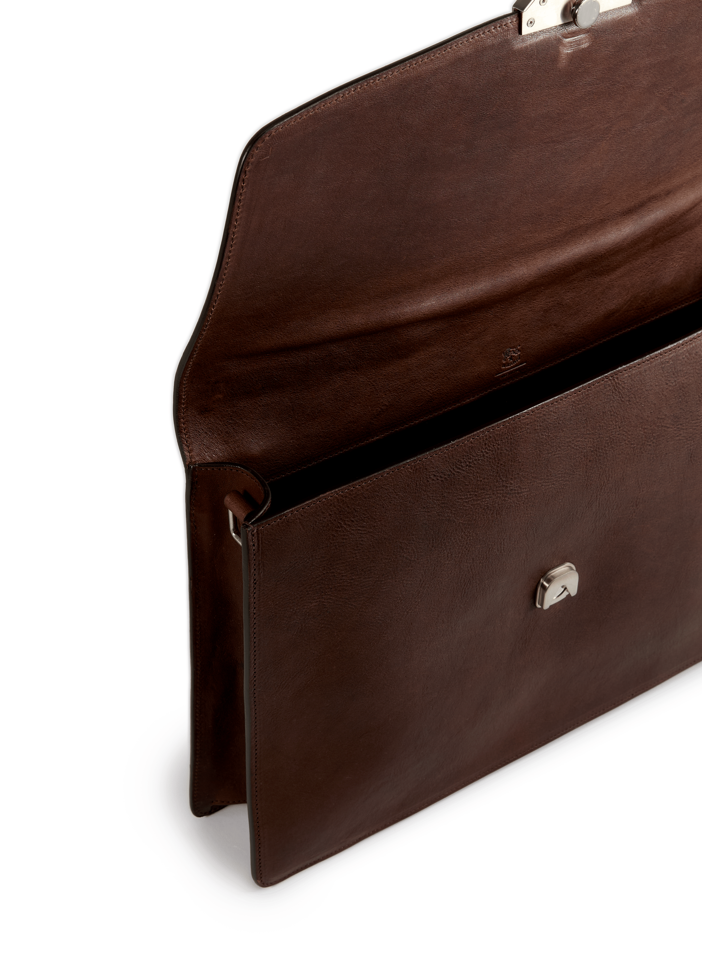 Porte-document en cuir IL BISONTE Marron