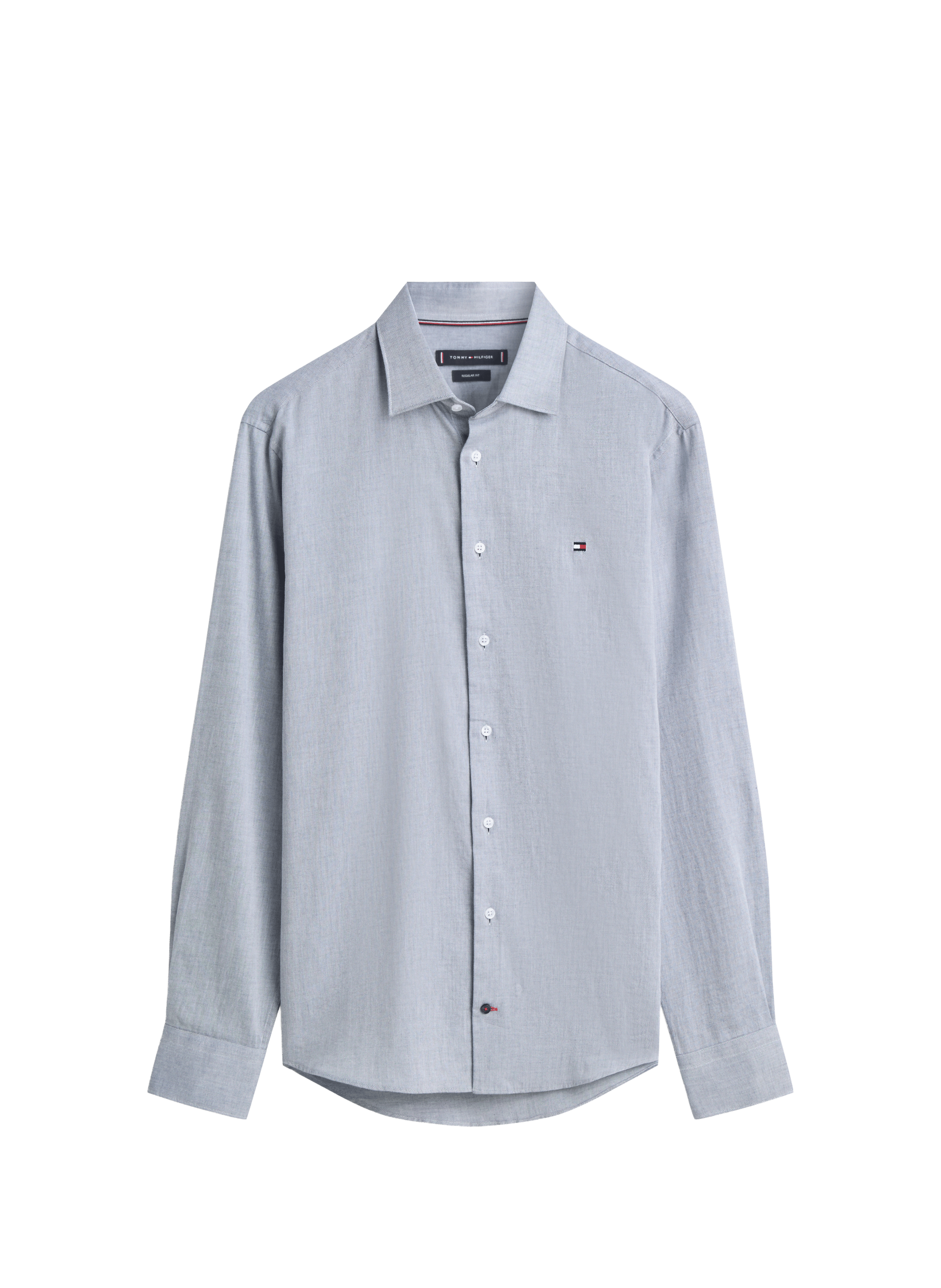 Chemise à manches longues en coton TOMMY HILFIGER Bleu