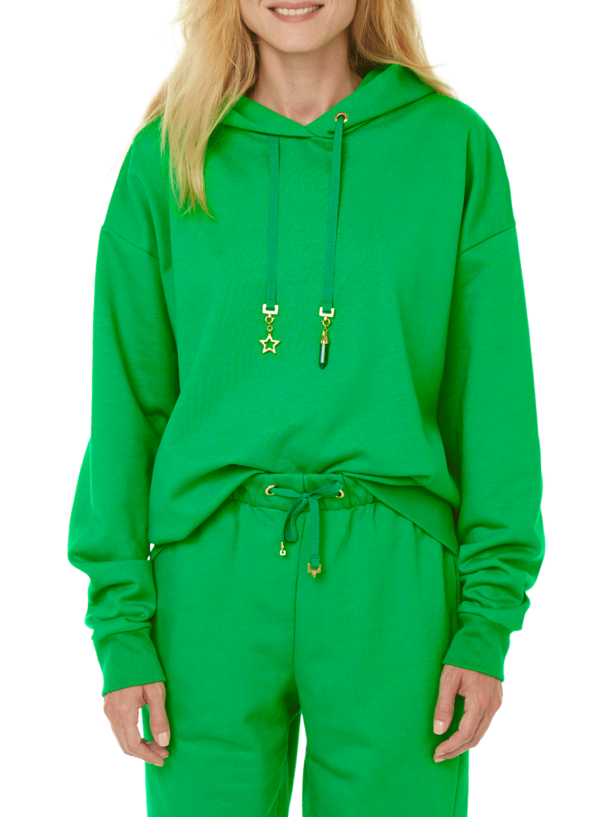 THE SOCIAL SUNDAY Hoodie en coton Vert