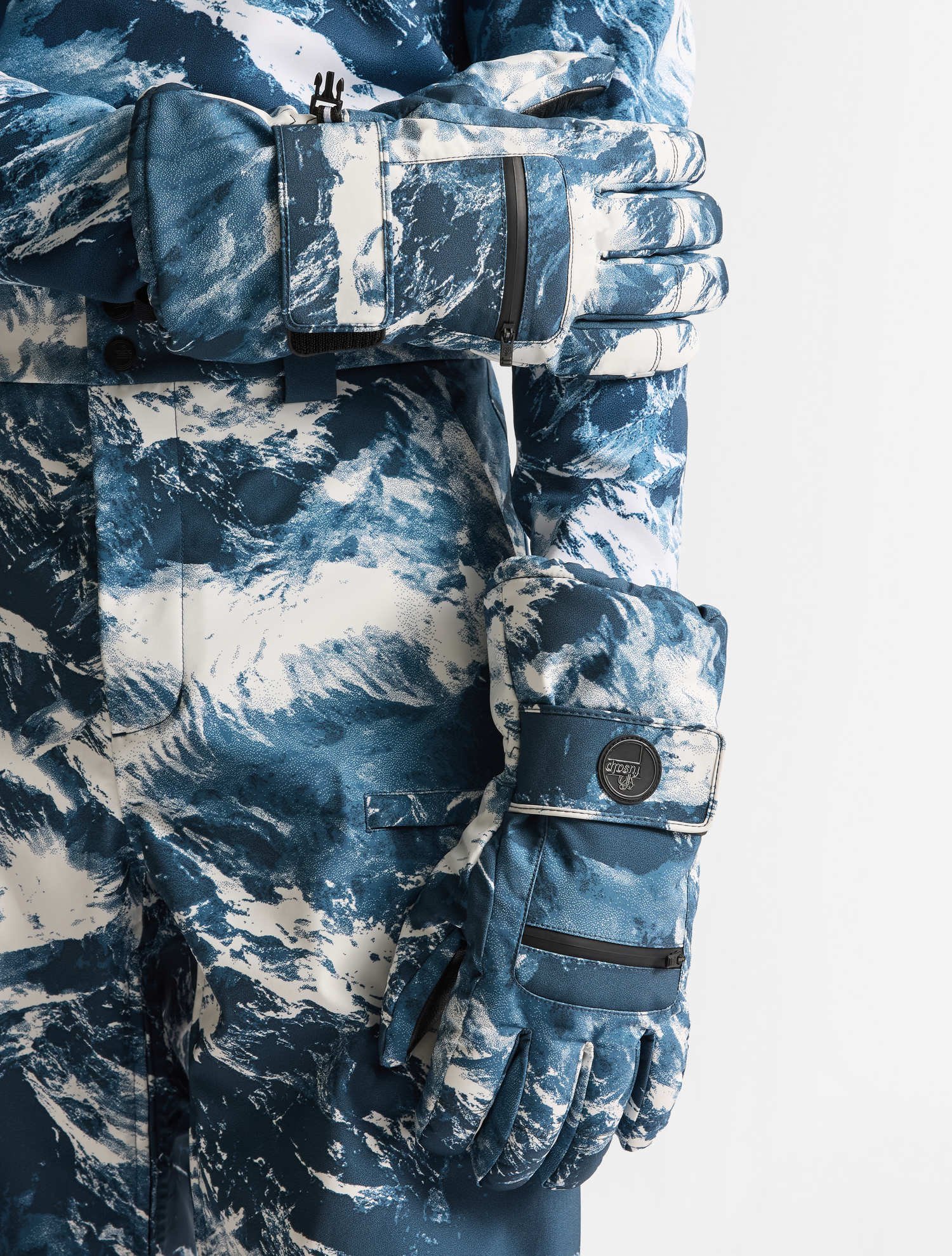 Gants de ski mountn coupe regular FUSALP Bleu