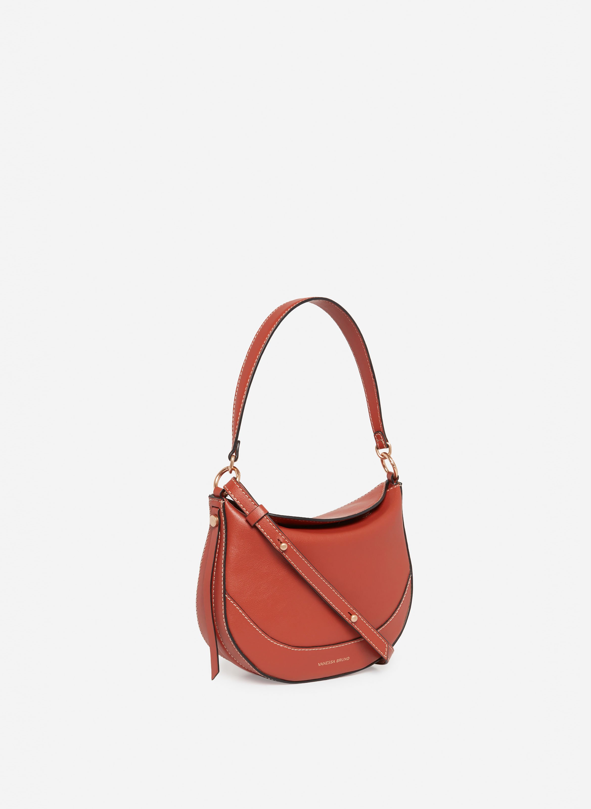 Petit sac daily en cuir VANESSA BRUNO Rouge