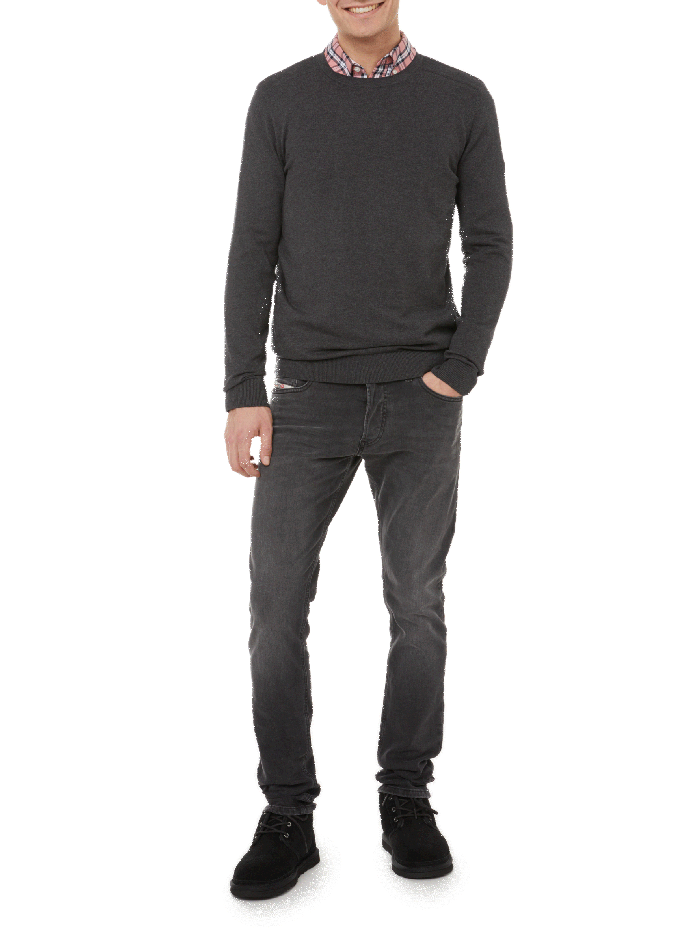 Pima cotton jumper SELECTED Grey