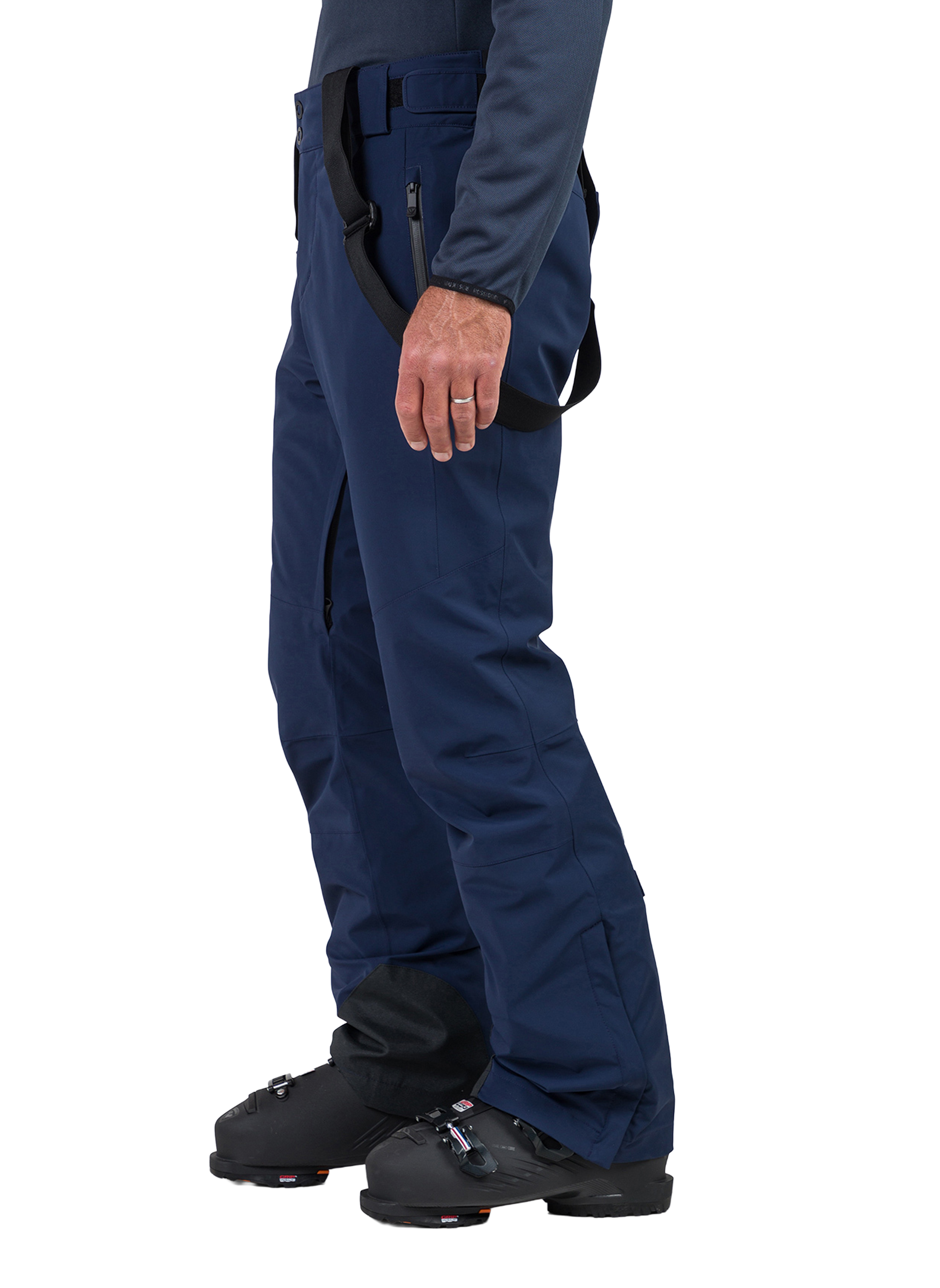 Ski pants with suspenders ROSSIGNOL Blue