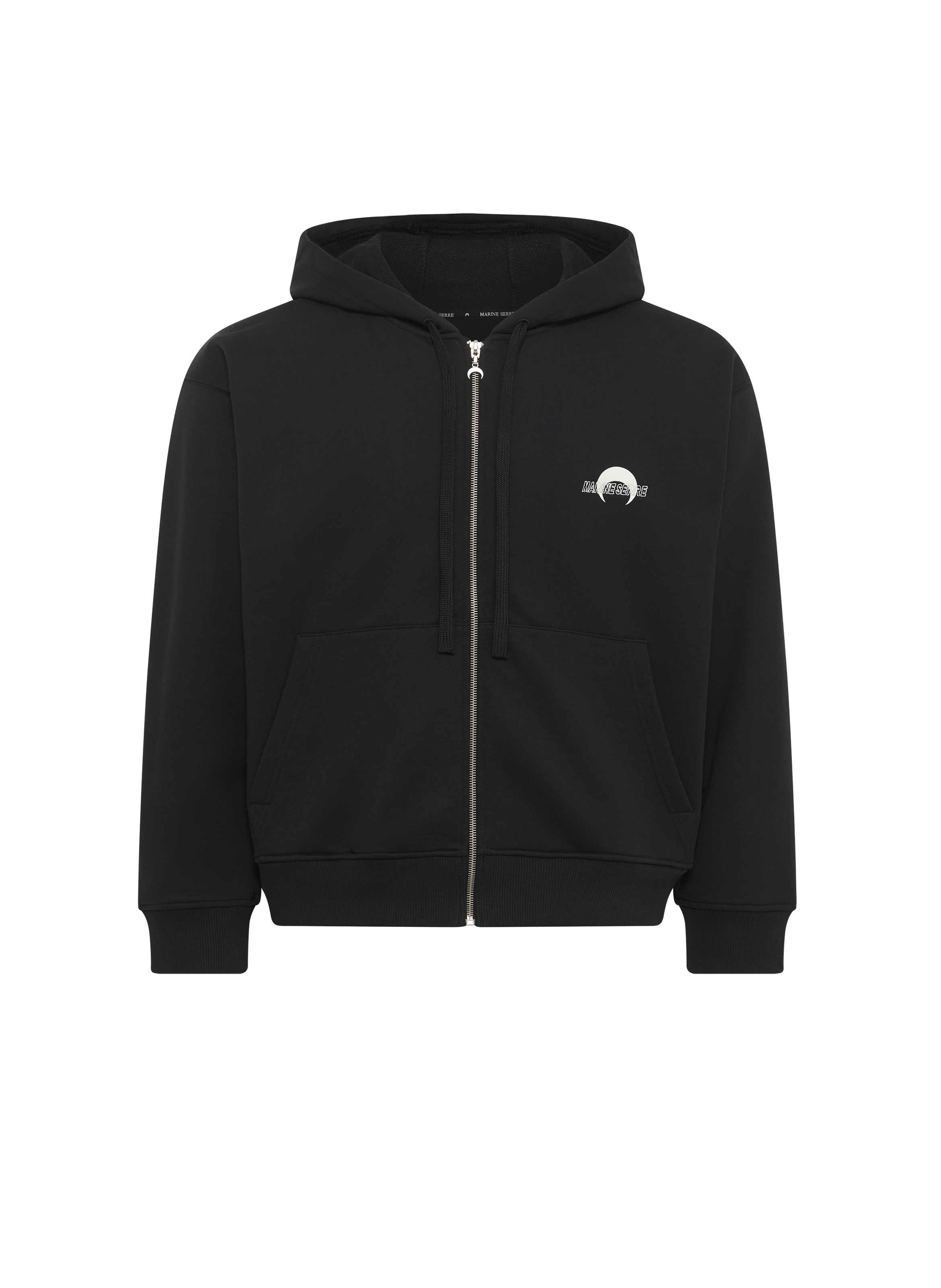 Ms sport fleece zipped hoodie unisex MARINE SERRE Black