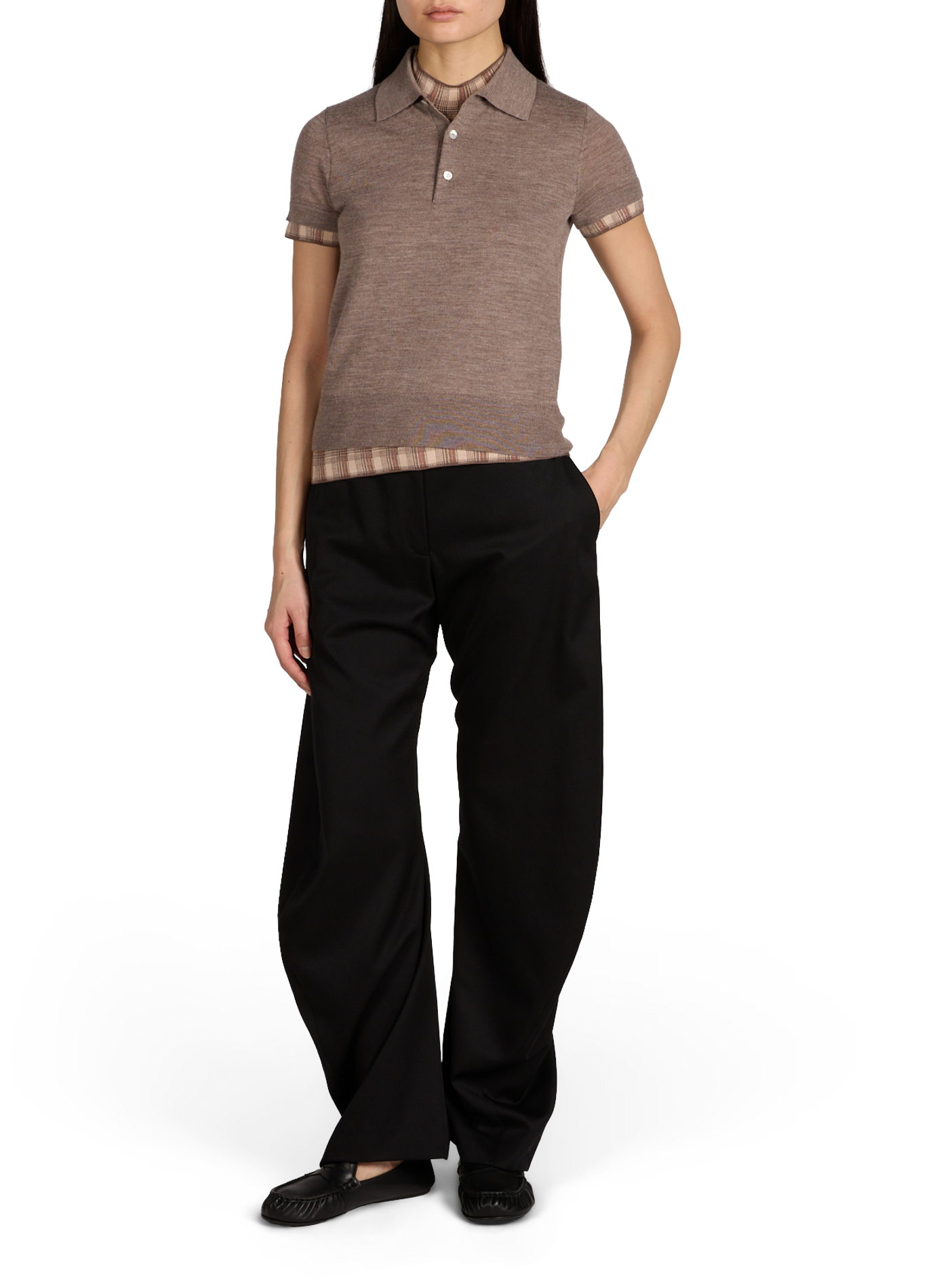 Mocassins unis en cuir ACNE STUDIOS Noir