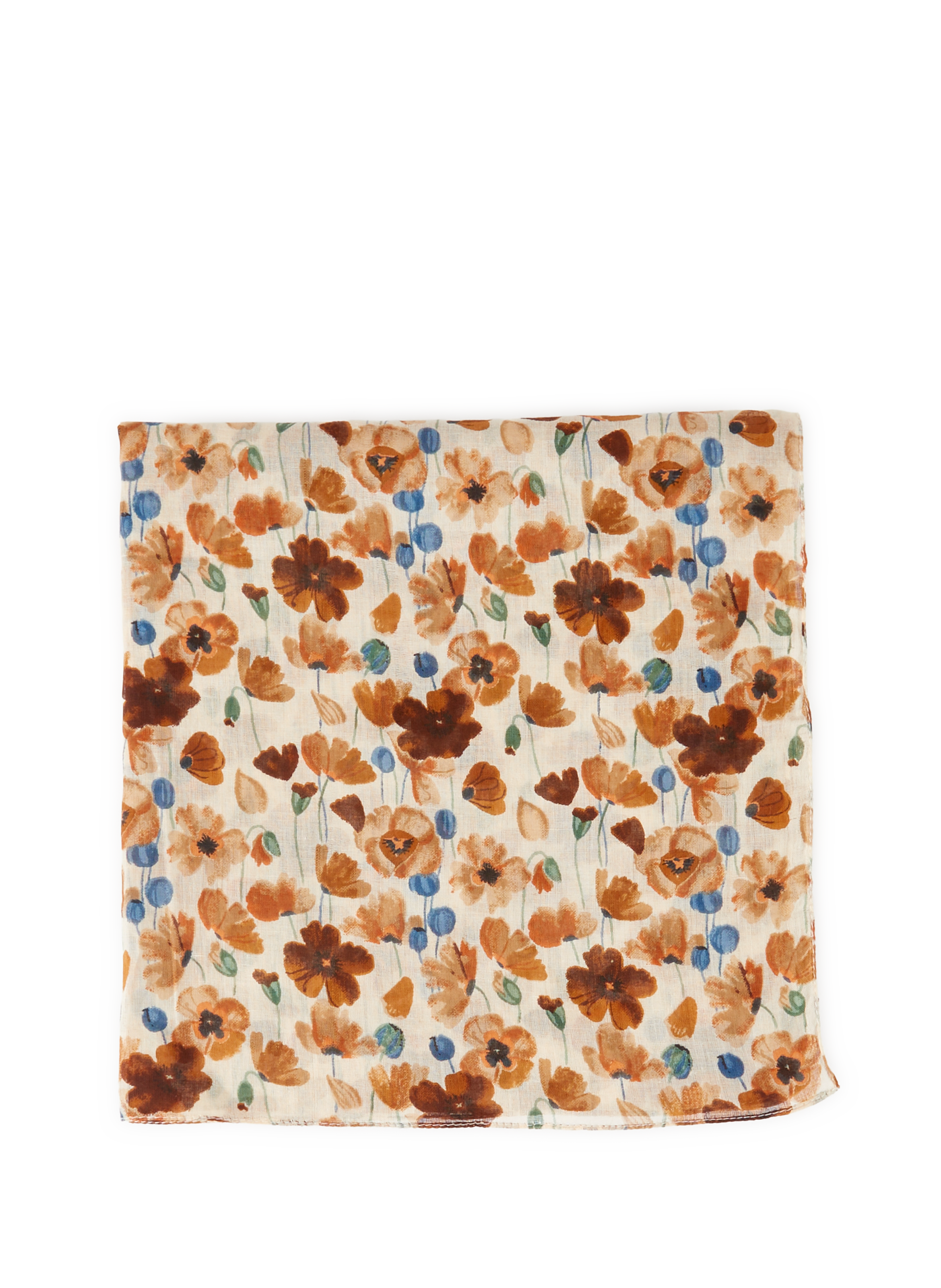 Printed stole AU PRINTEMPS PARIS Brown