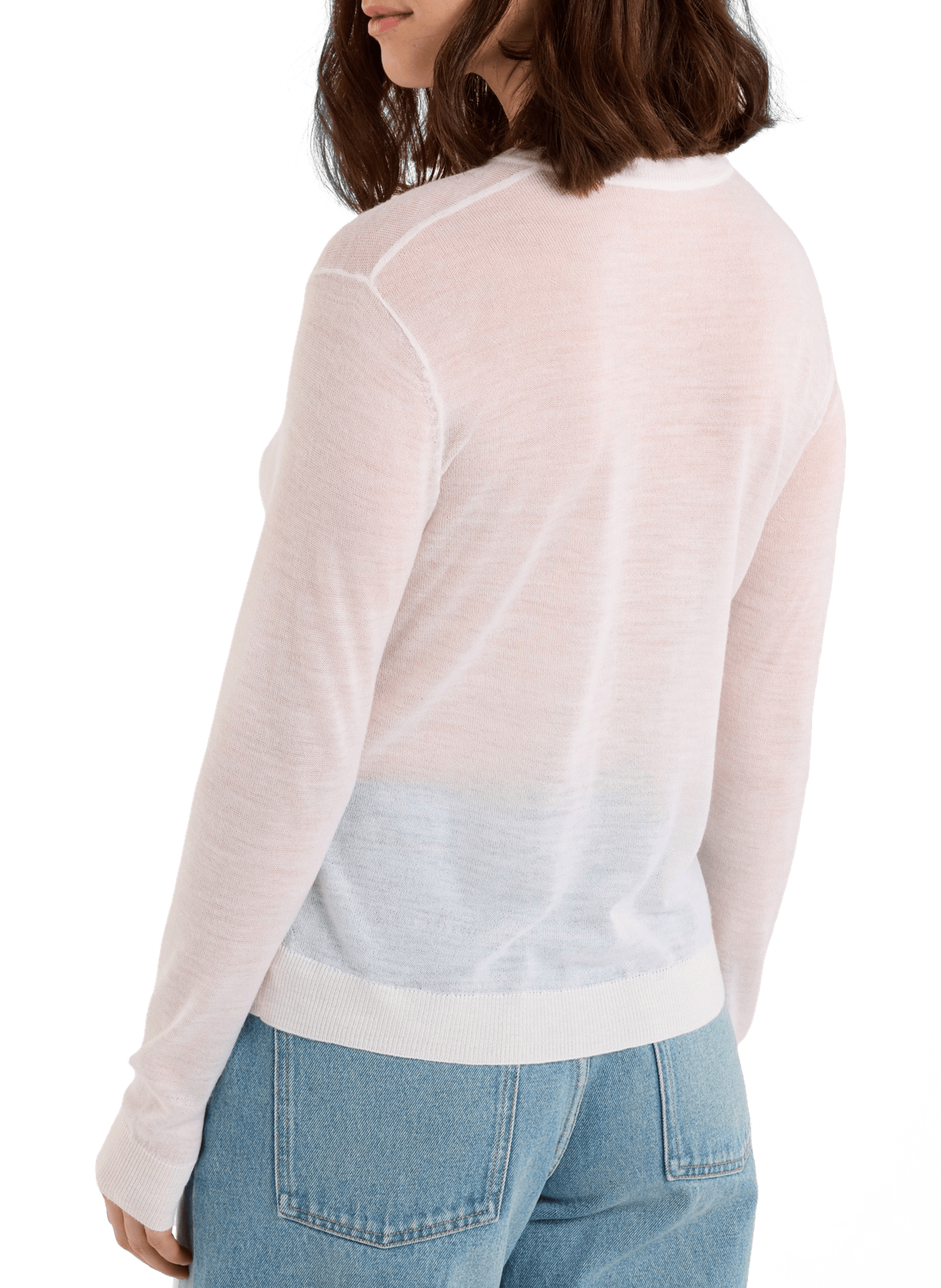 Cardigan Adine en maille fine SAISON 1865 Beige