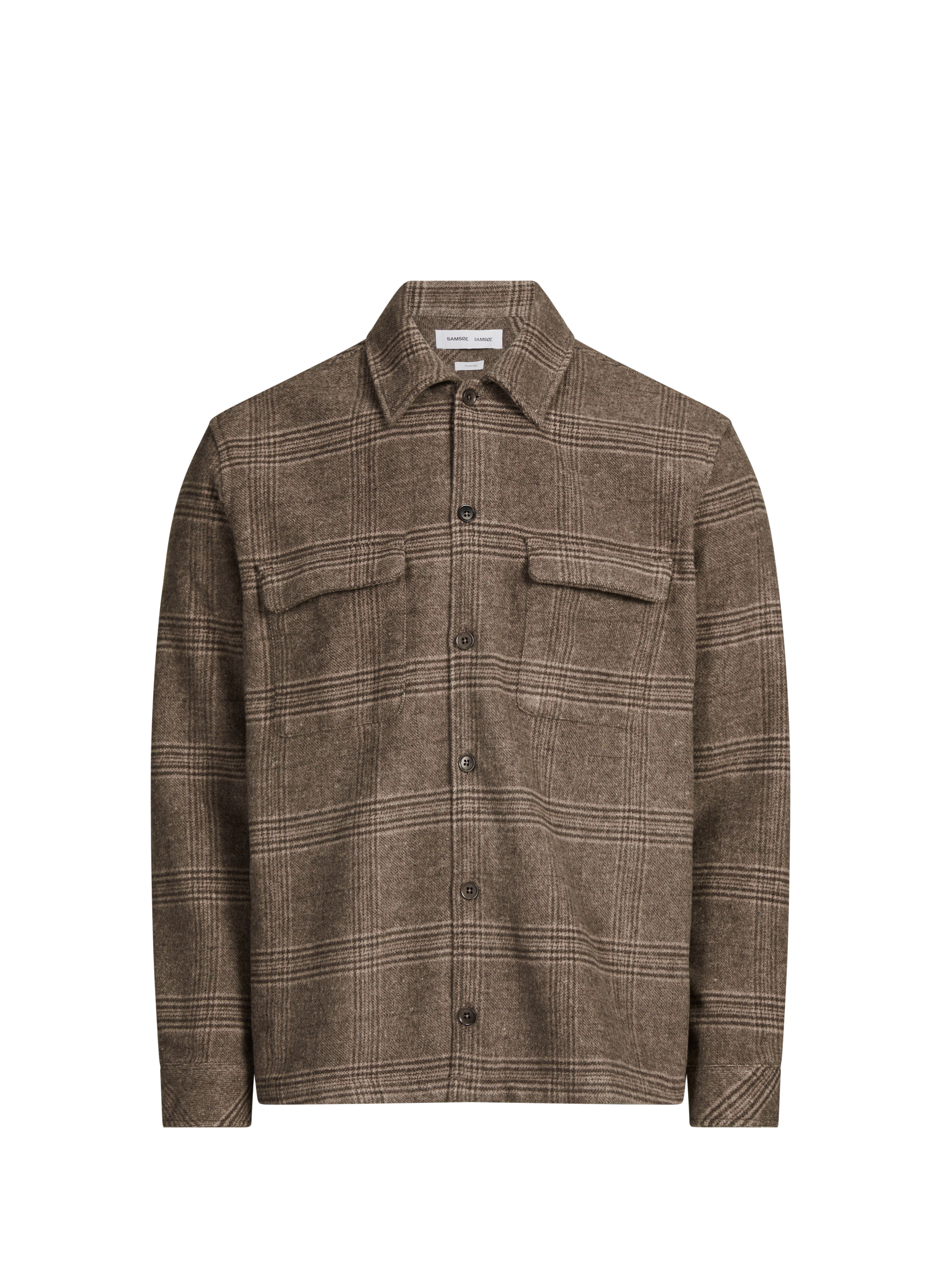 Surchemise à carreaux col classique SAMSOE SAMSOE Noir