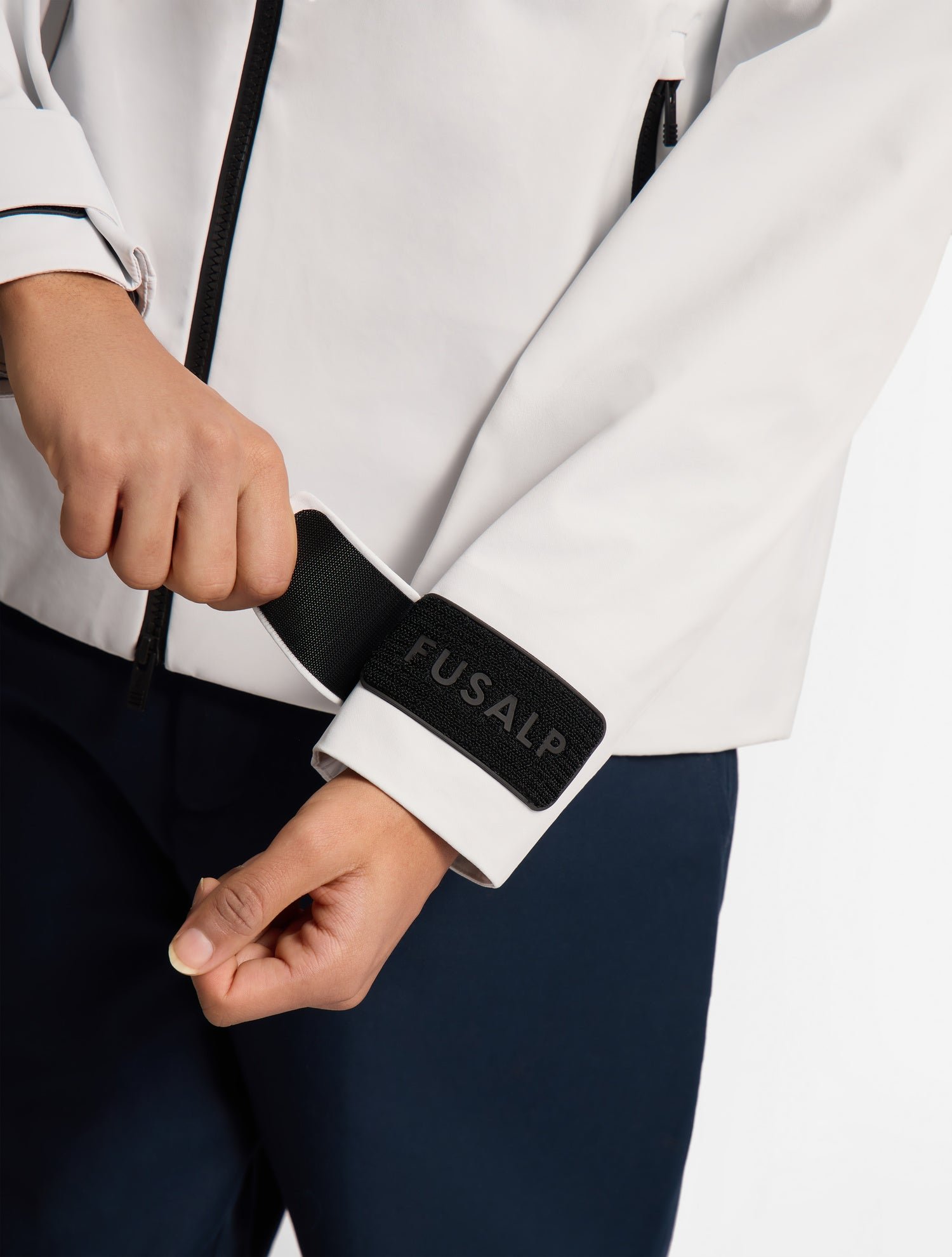 Veste ilanox col capuche coupe regular FUSALP Blanc