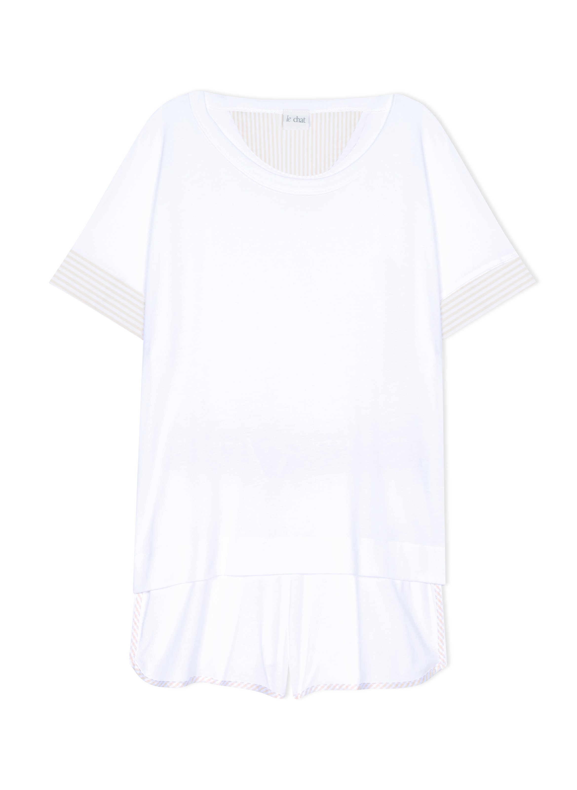 Pyjama short en coton modal amy 200 LE CHAT Multicolore