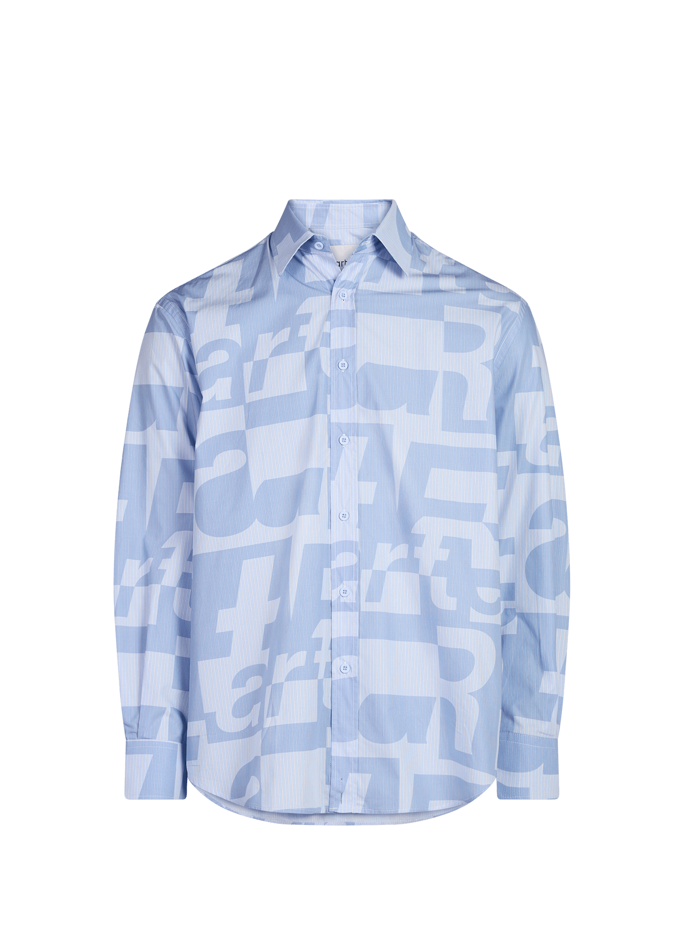 Shirt with all-over number print in cotton ARTE ANTWERP Blue