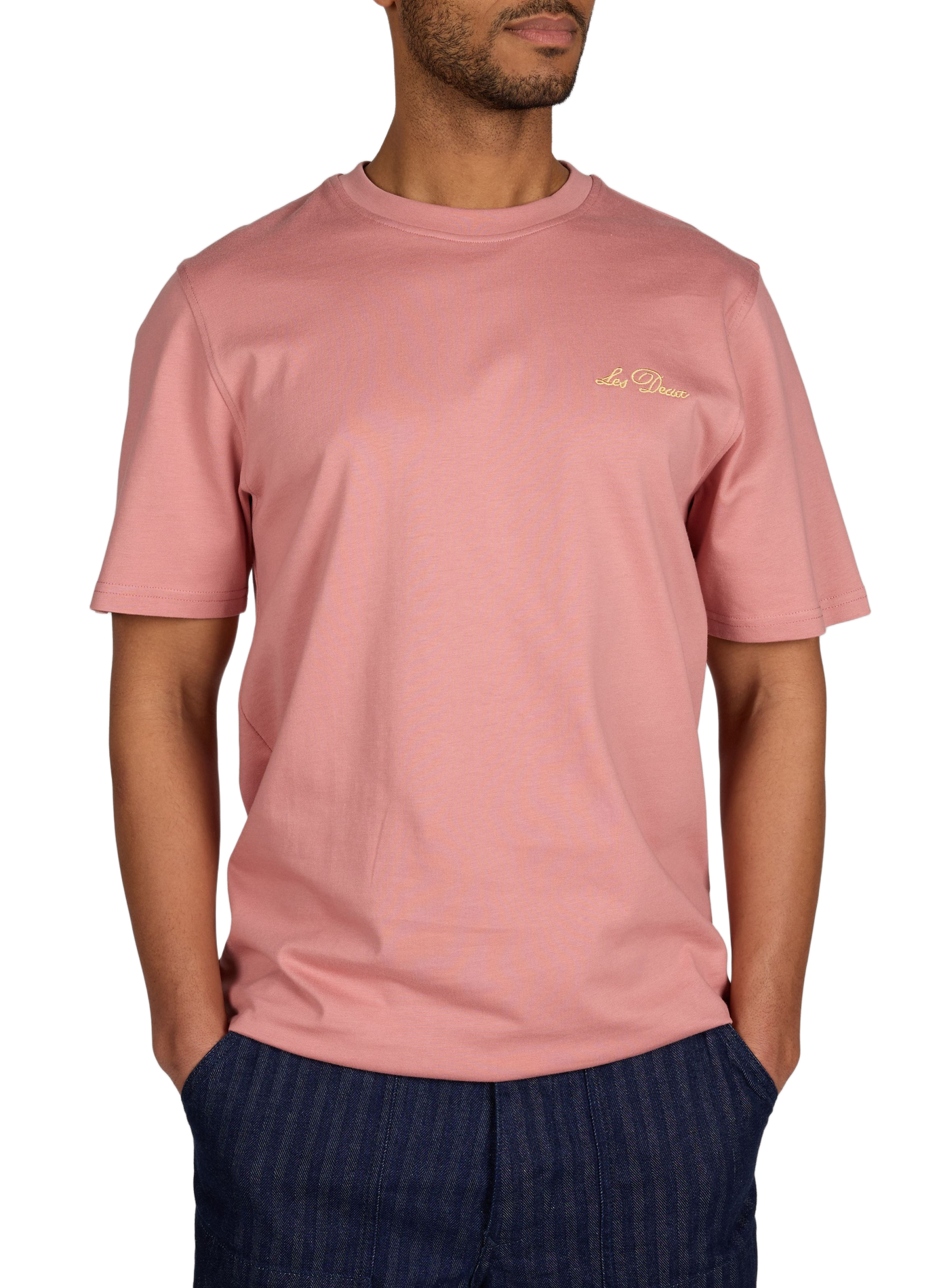 T-shirt brodé Wild Flower en coton LES DEUX Rose