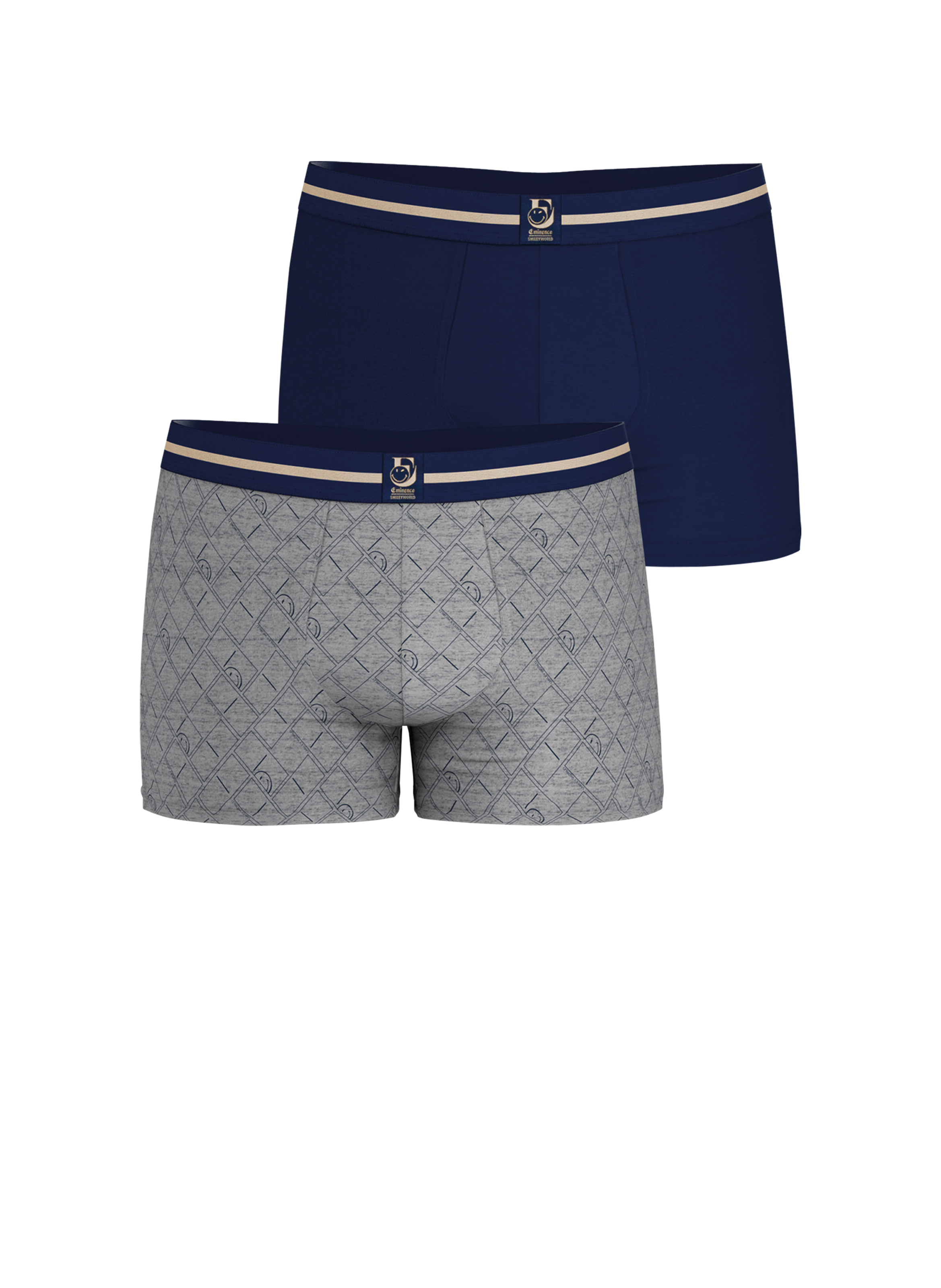 Lot de 3 boxers en coton mélangé EMINENCE Multicolore