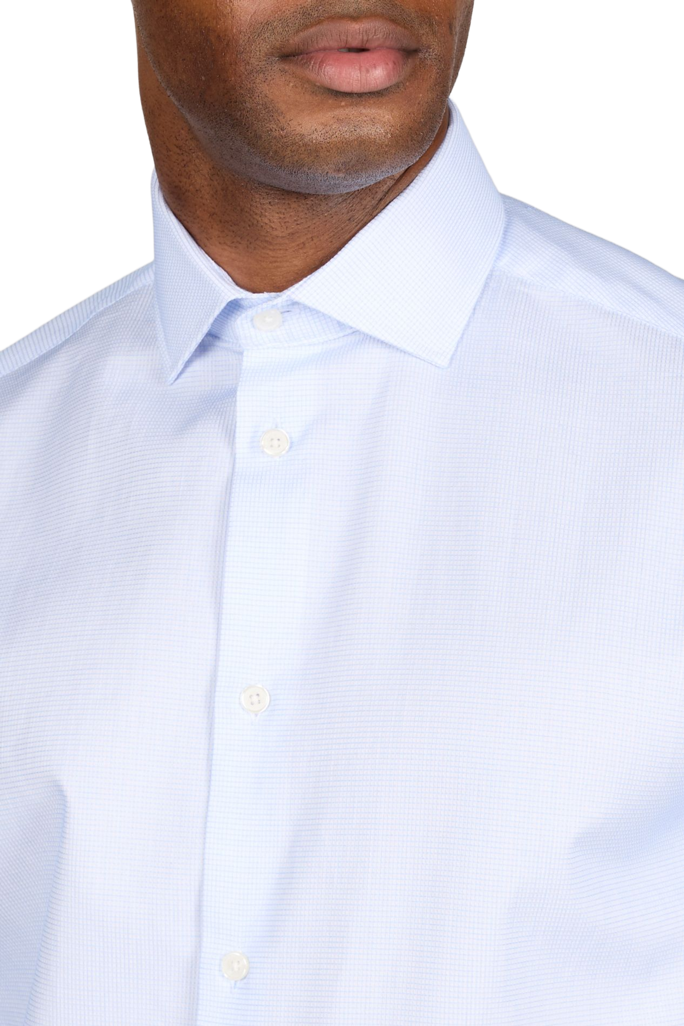 Check cotton Shirt AU PRINTEMPS PARIS Blue