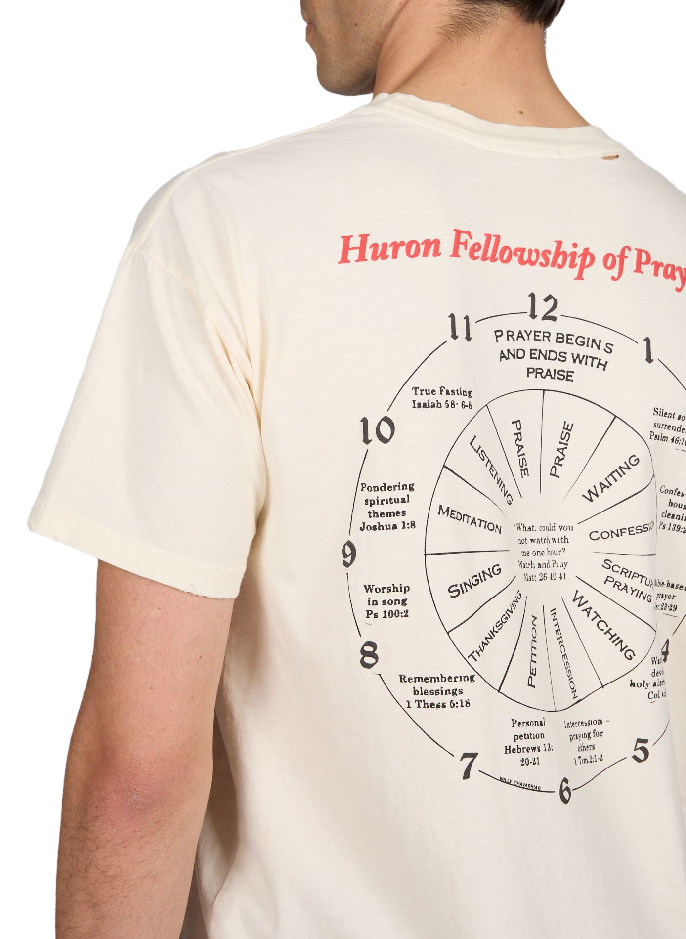 T-shirt imprimé en coton WILLY CHAVARRIA Blanc