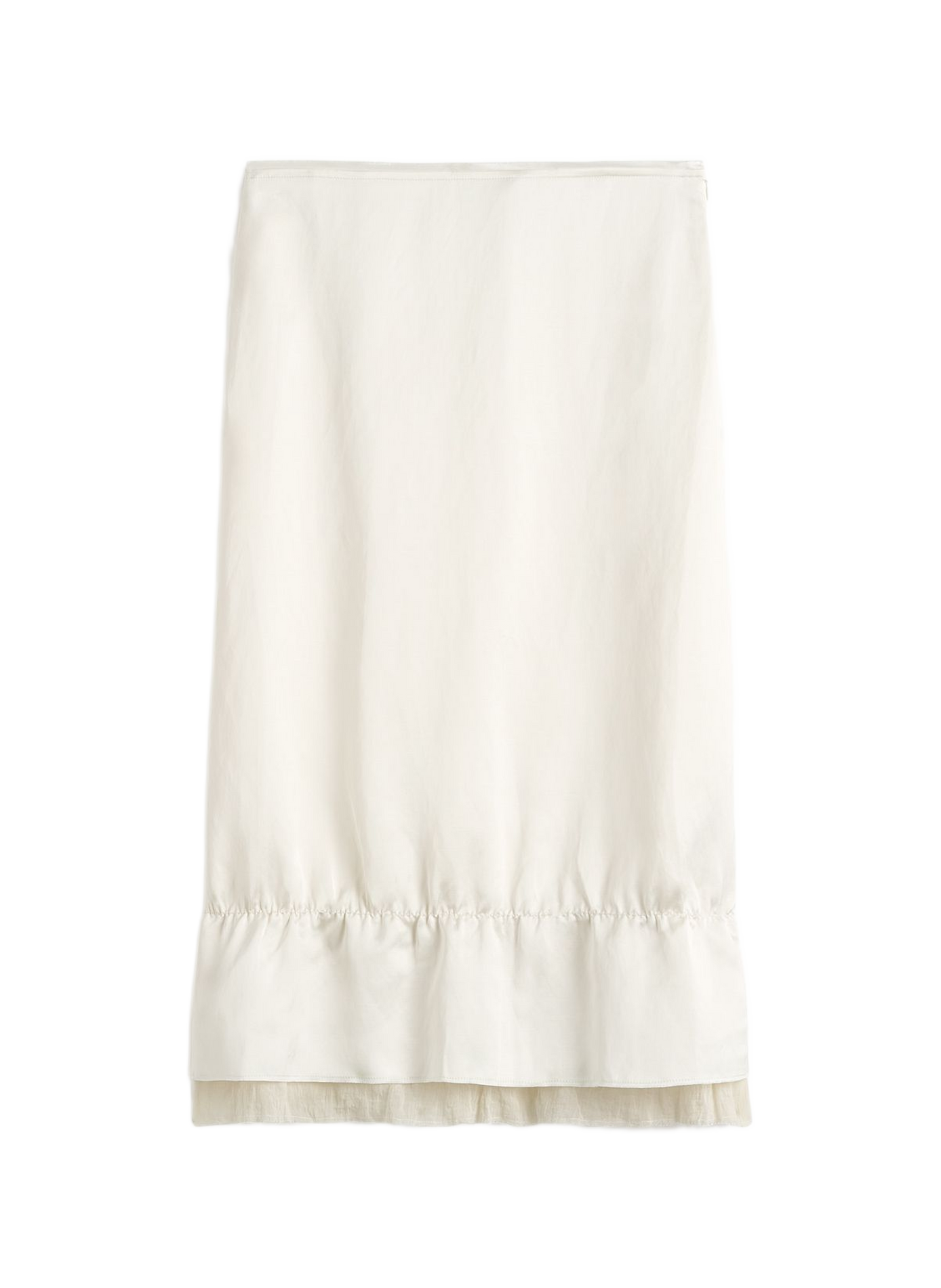 Gonna midi satinata TOTEME Bianco