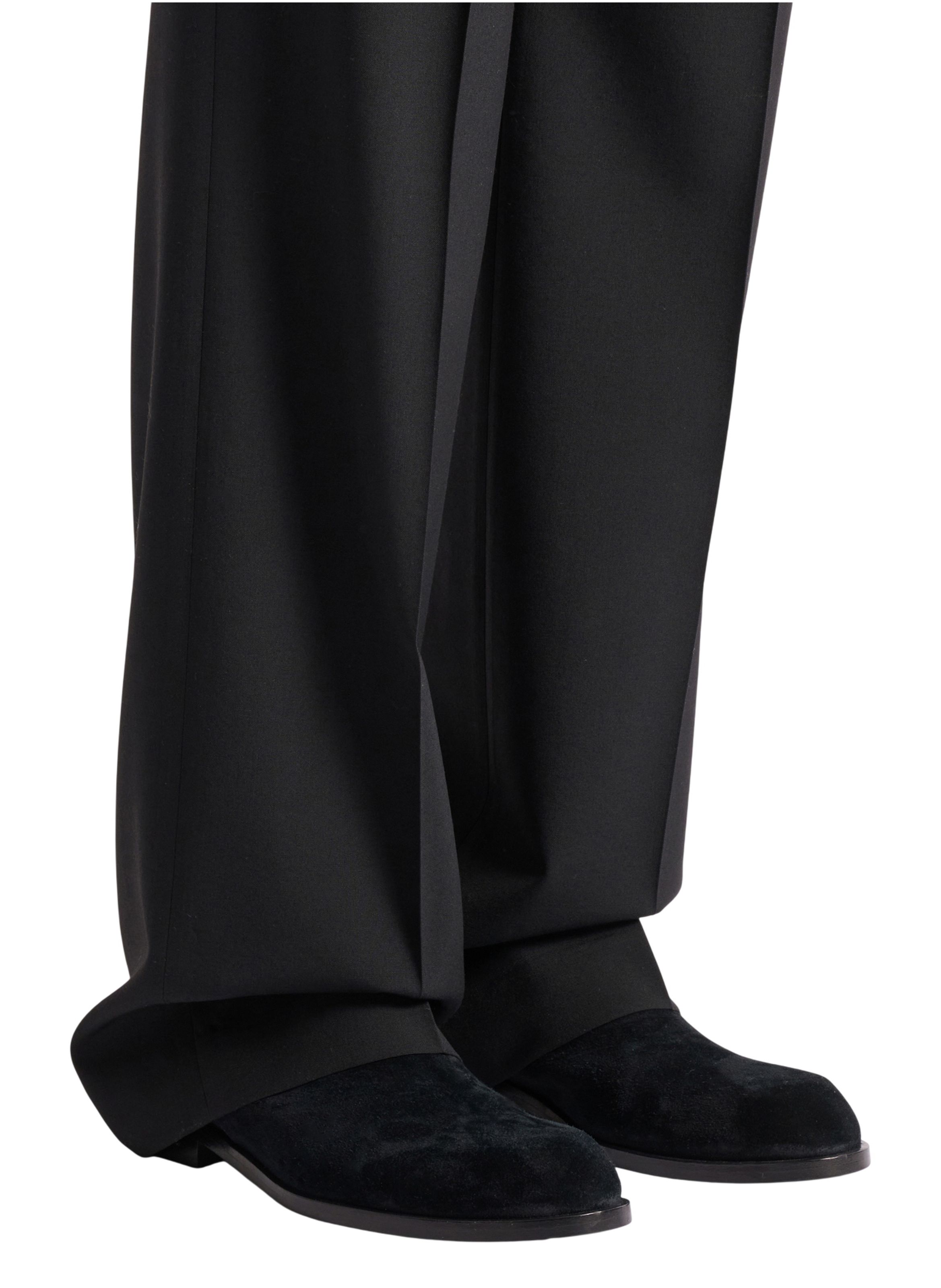 Boots chelsea anthem en cuir suédé BALMAIN Noir