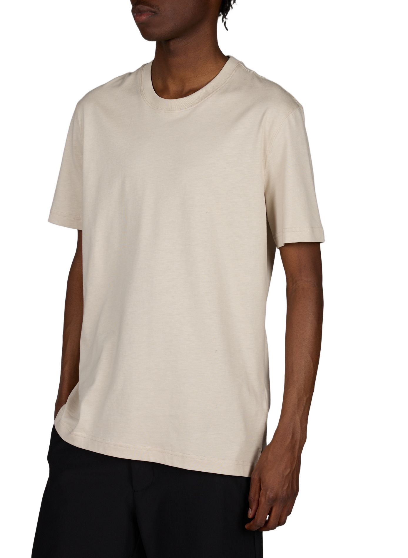 Tee-shirt droit uni ETON Beige