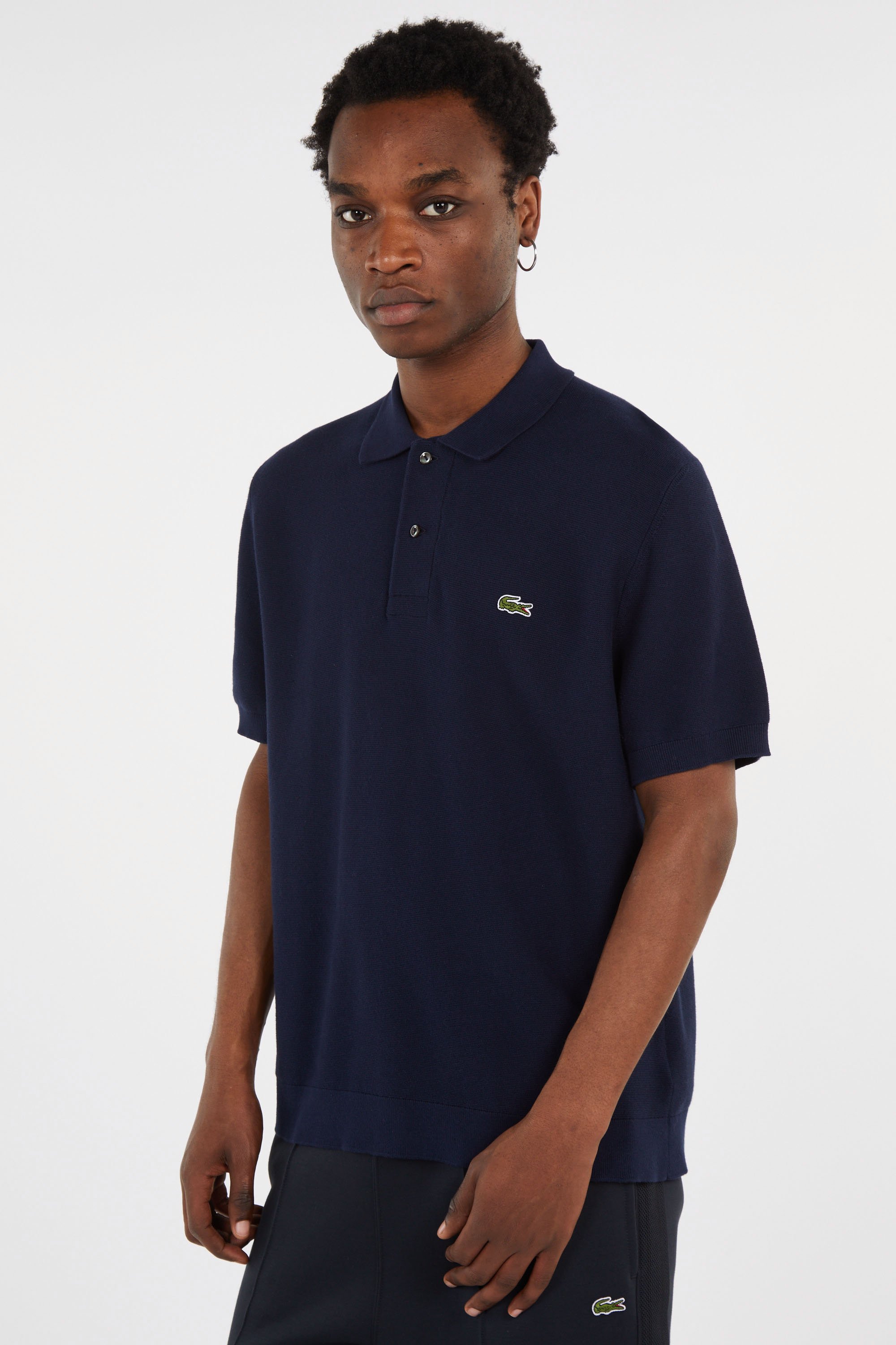 Polo tricot LACOSTE Bleu