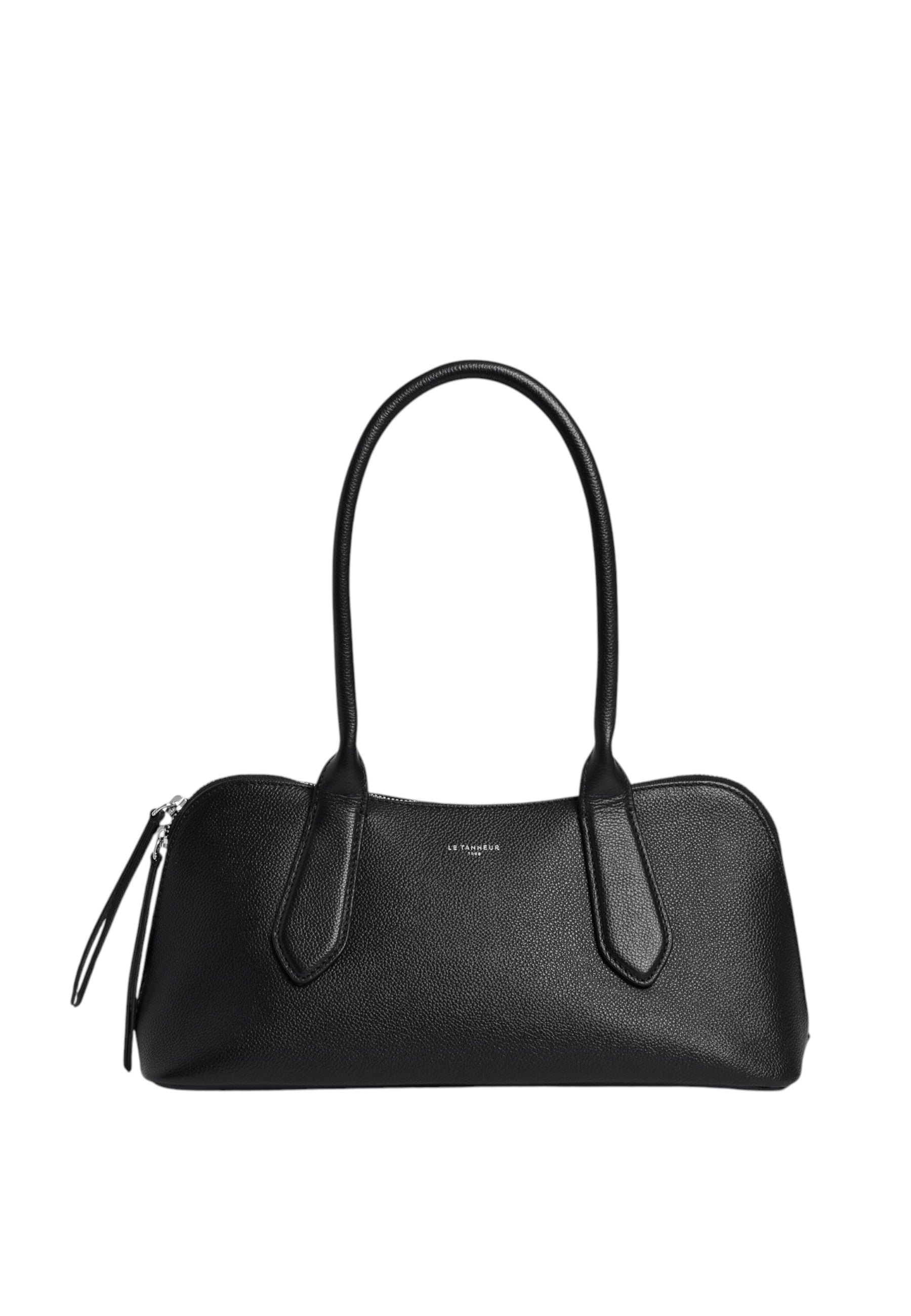 Sac bowling apolline en cuir grainé LE TANNEUR Noir