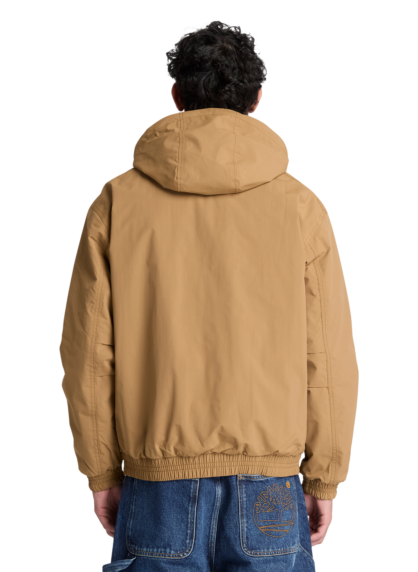 Rechte jas met capuchon en opstaande kraag TIMBERLAND Beige