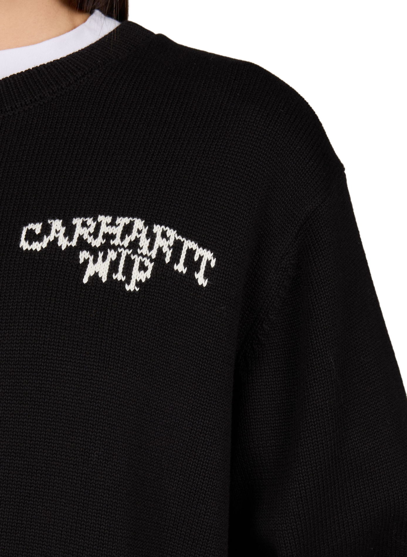 Felpa con stampa Gatti coccolosi in cotone CARHARTT WIP Nero