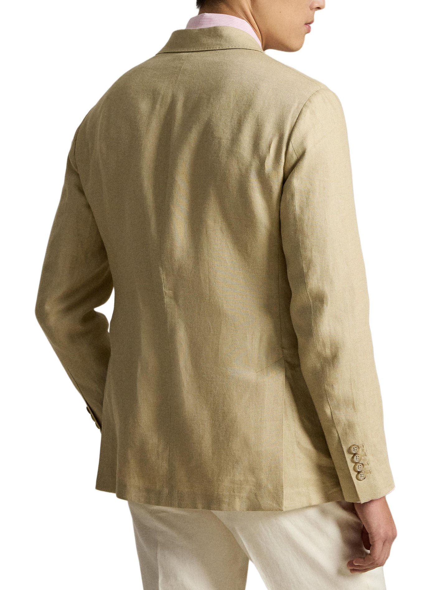 Blazer cintré en lin mélangé POLO RALPH LAUREN Beige