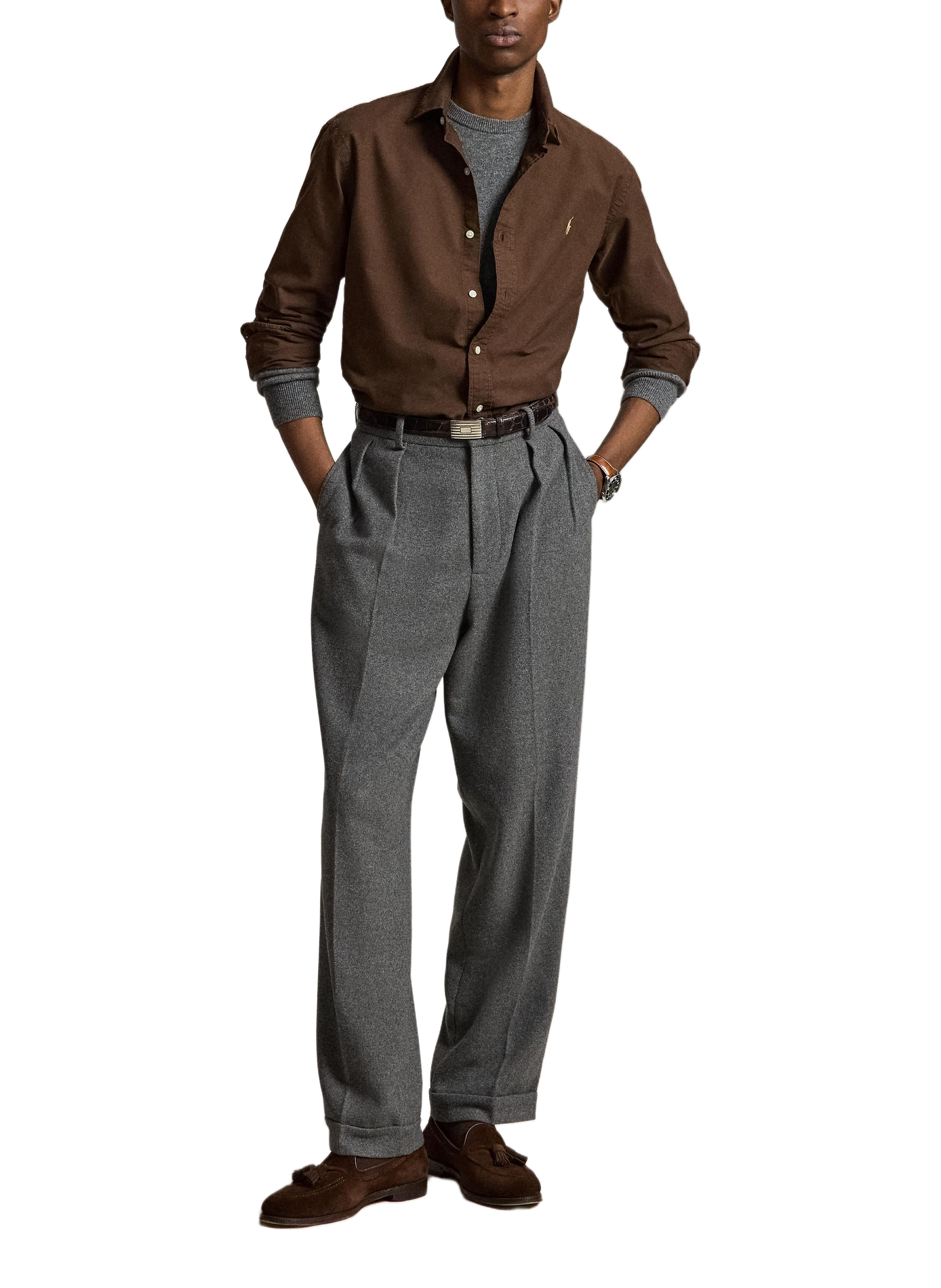 Long-sleeved cotton shirt | Beige POLO RALPH LAUREN Men