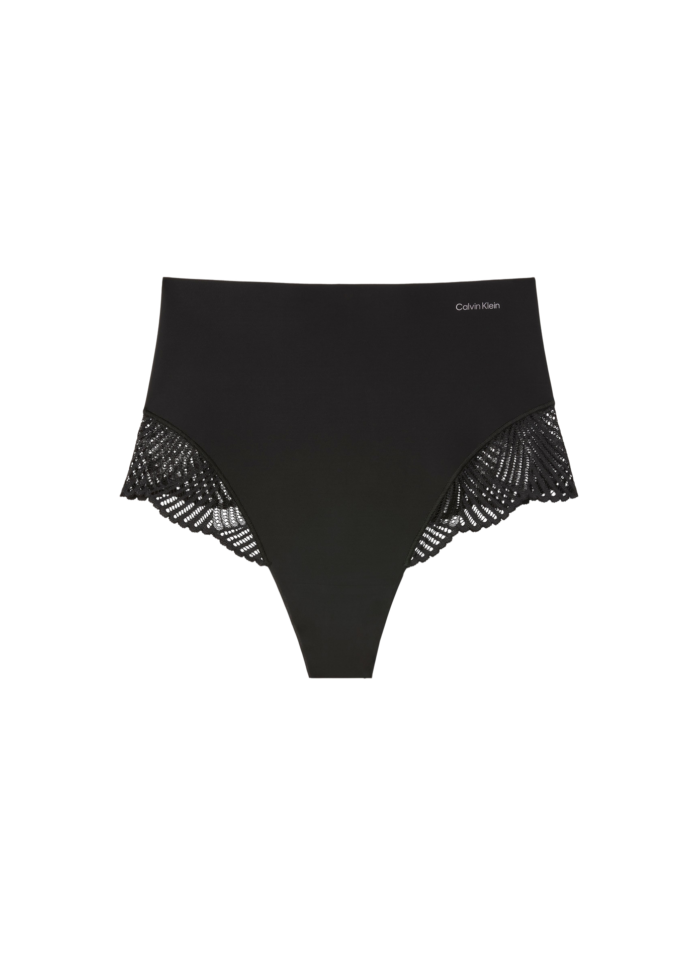 Hohe Taille Culotte mit Spitzen-Details CALVIN KLEIN Schwarz