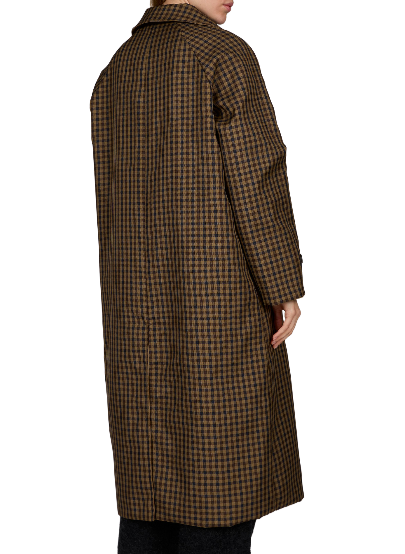 Tenela classic collar mid-length straight trench coat VILA Beige