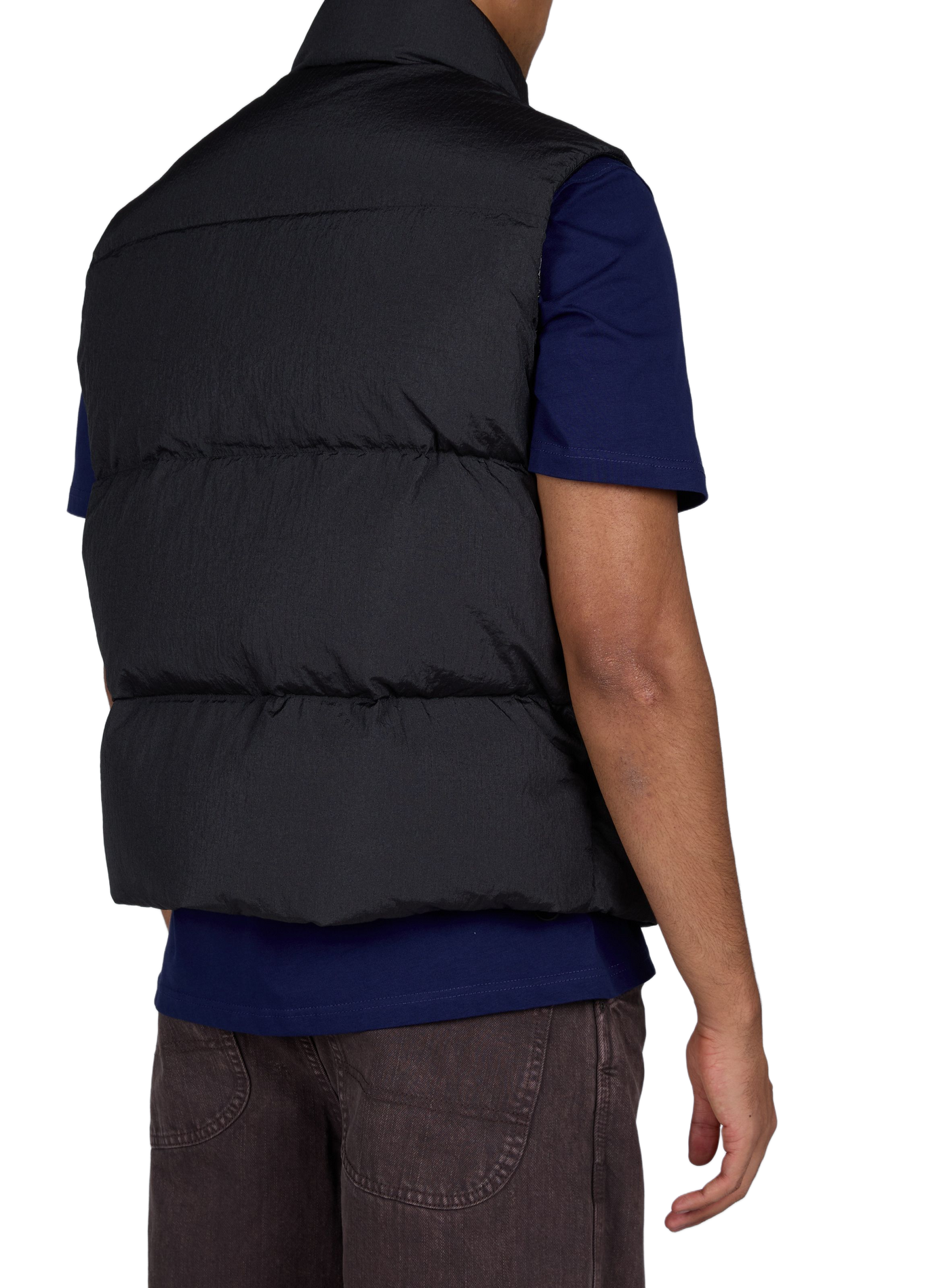 Cesarior straight-fit sleeveless puffer jacket with stand-up collar GERTRUDE Black