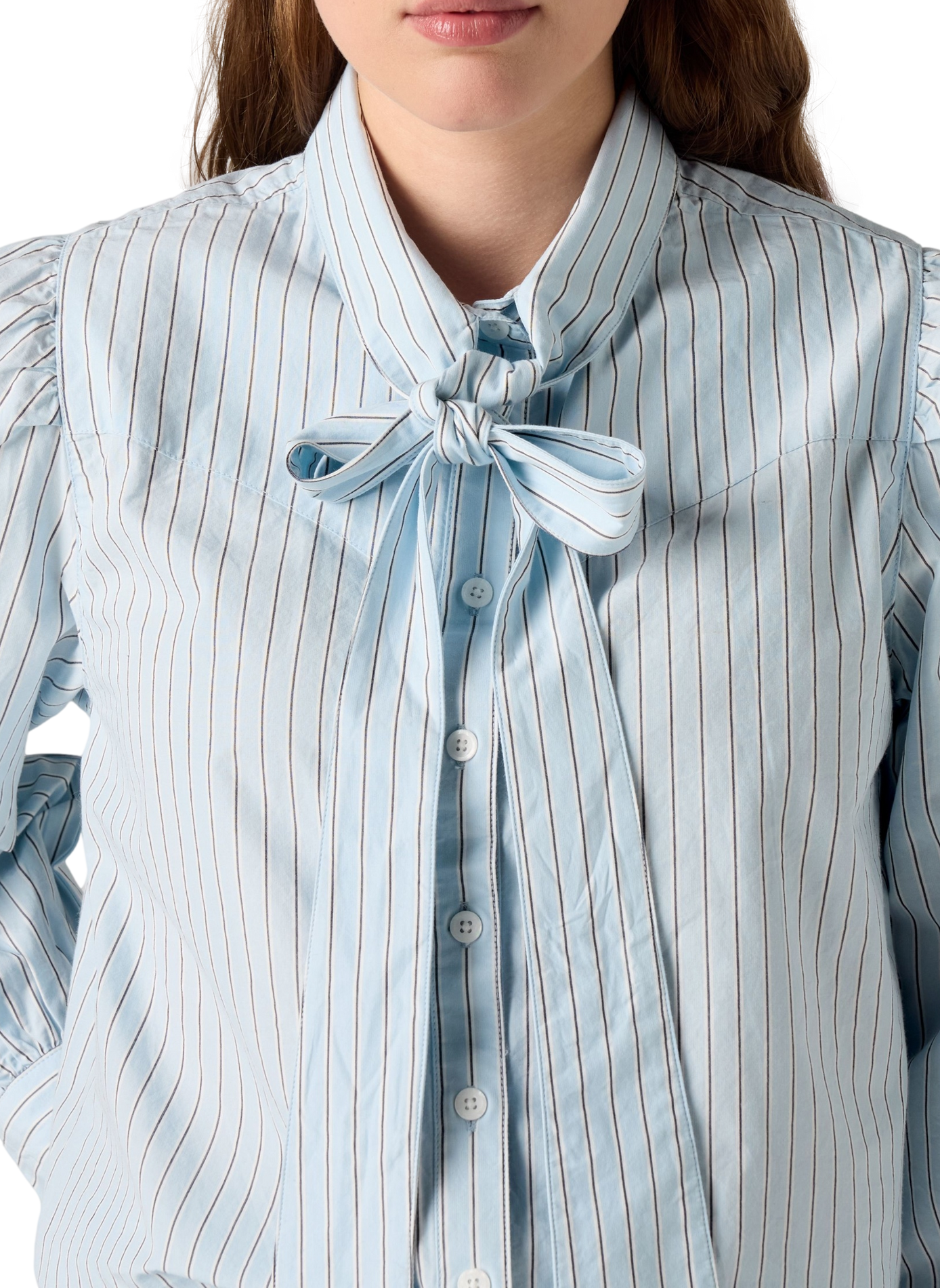 Cotton blouse with lavallière collar LEVI'S Blue