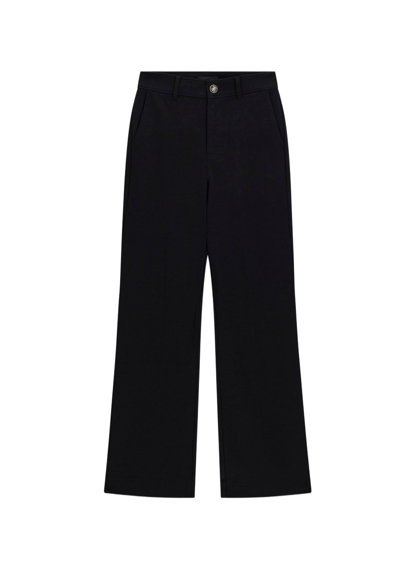 Weite Hose mit goldfarbenen Details GUESS Schwarz