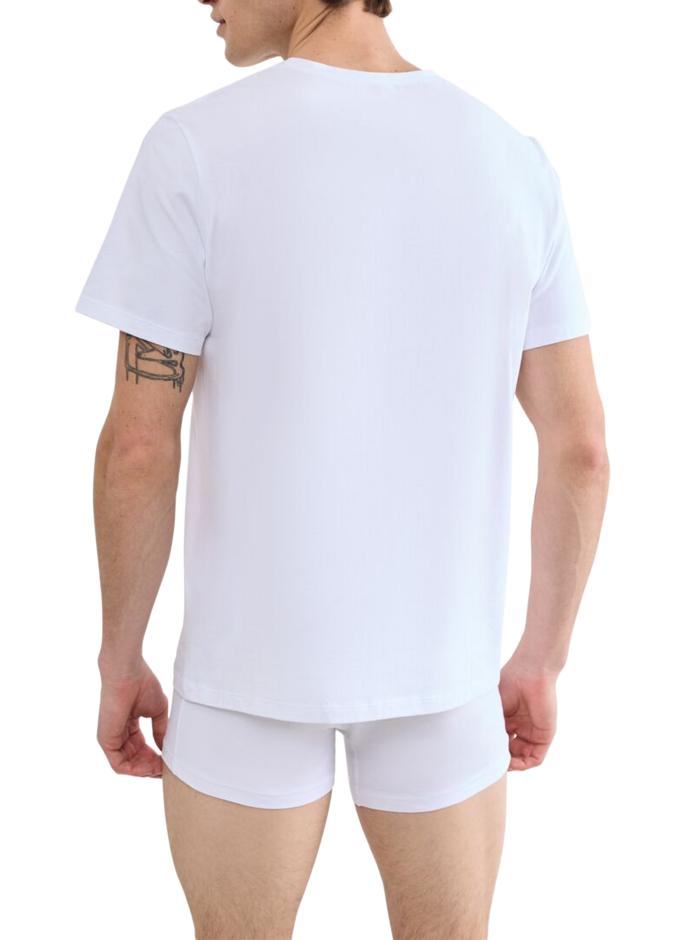 Rundhalsausschnitt T-Shirt aus Baumwollmischung SLOGGI Weiss