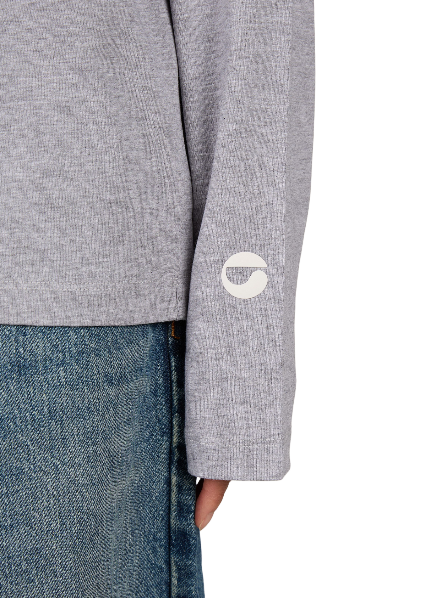 Long-sleeve cotton logo T-shirt COPERNI Grey