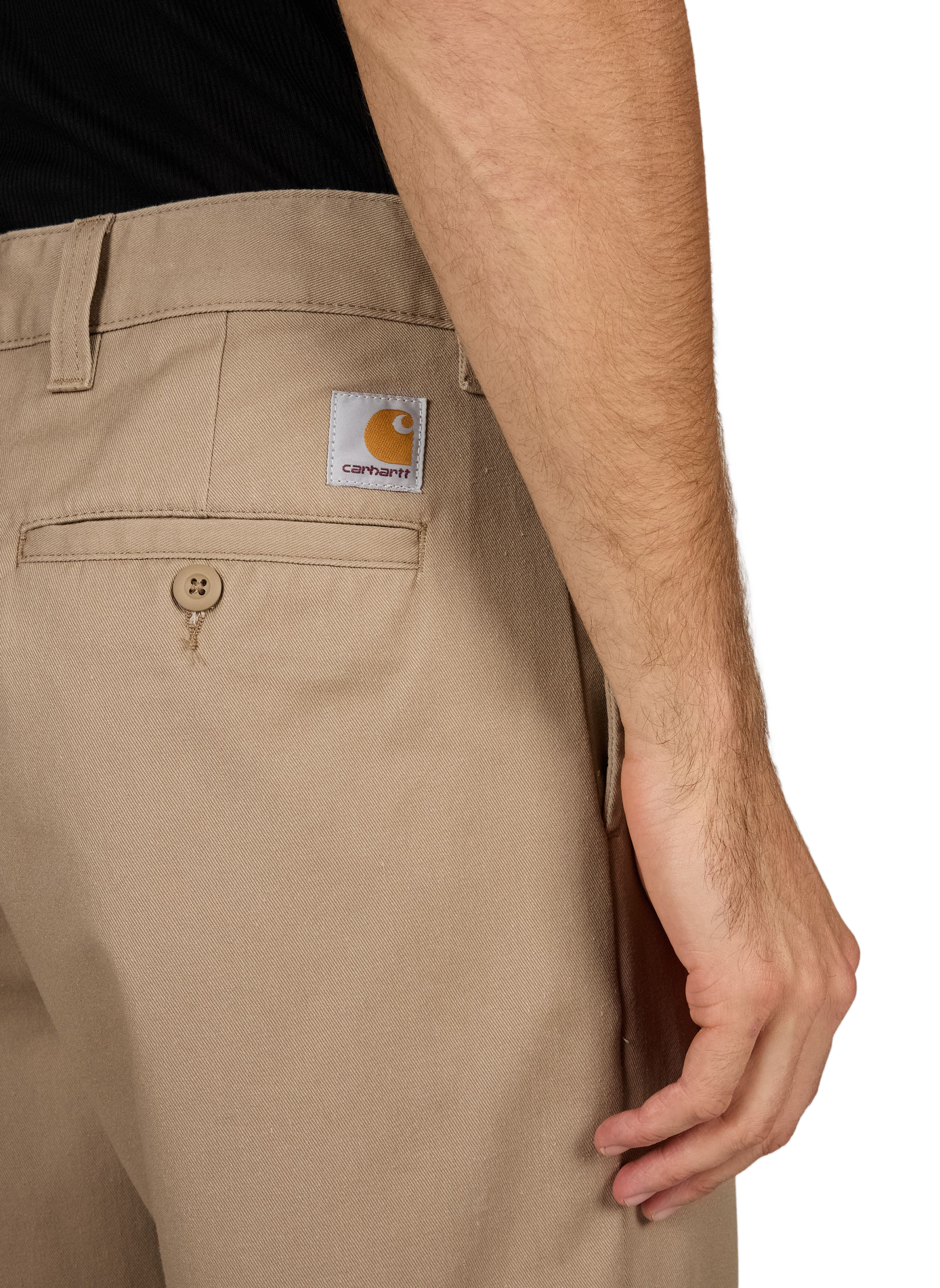 Straight cotton-blend trousers CARHARTT WIP Beige