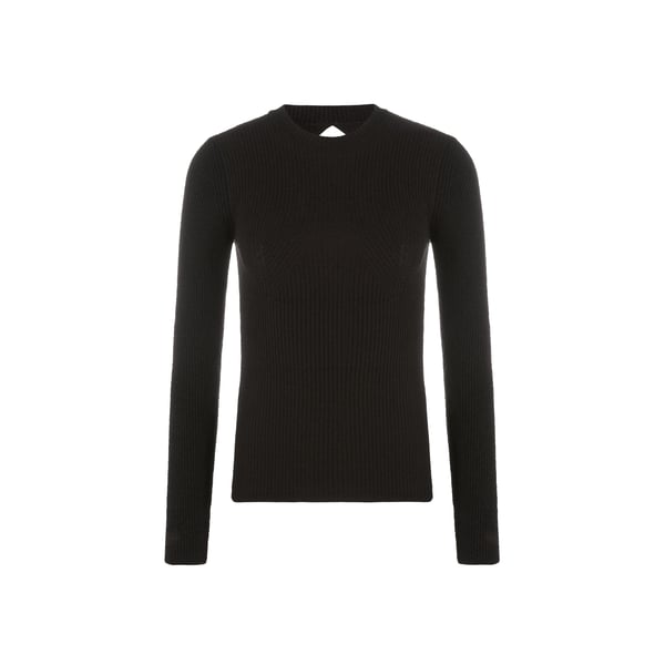 Pull cintré avec découpe dans le dos