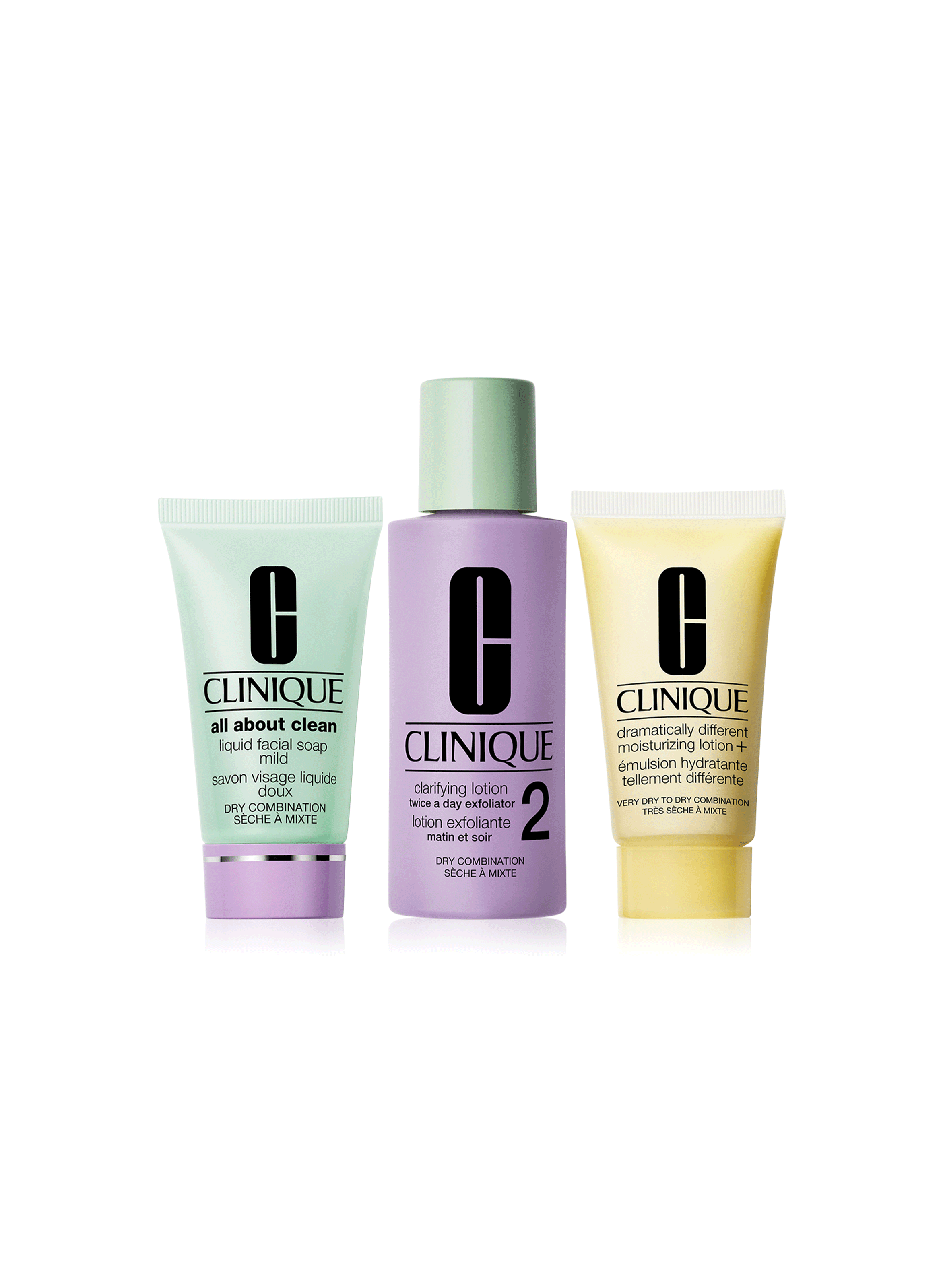 Kit Découverte Basic 3 Temps - Types de peaux 3 CLINIQUE No color