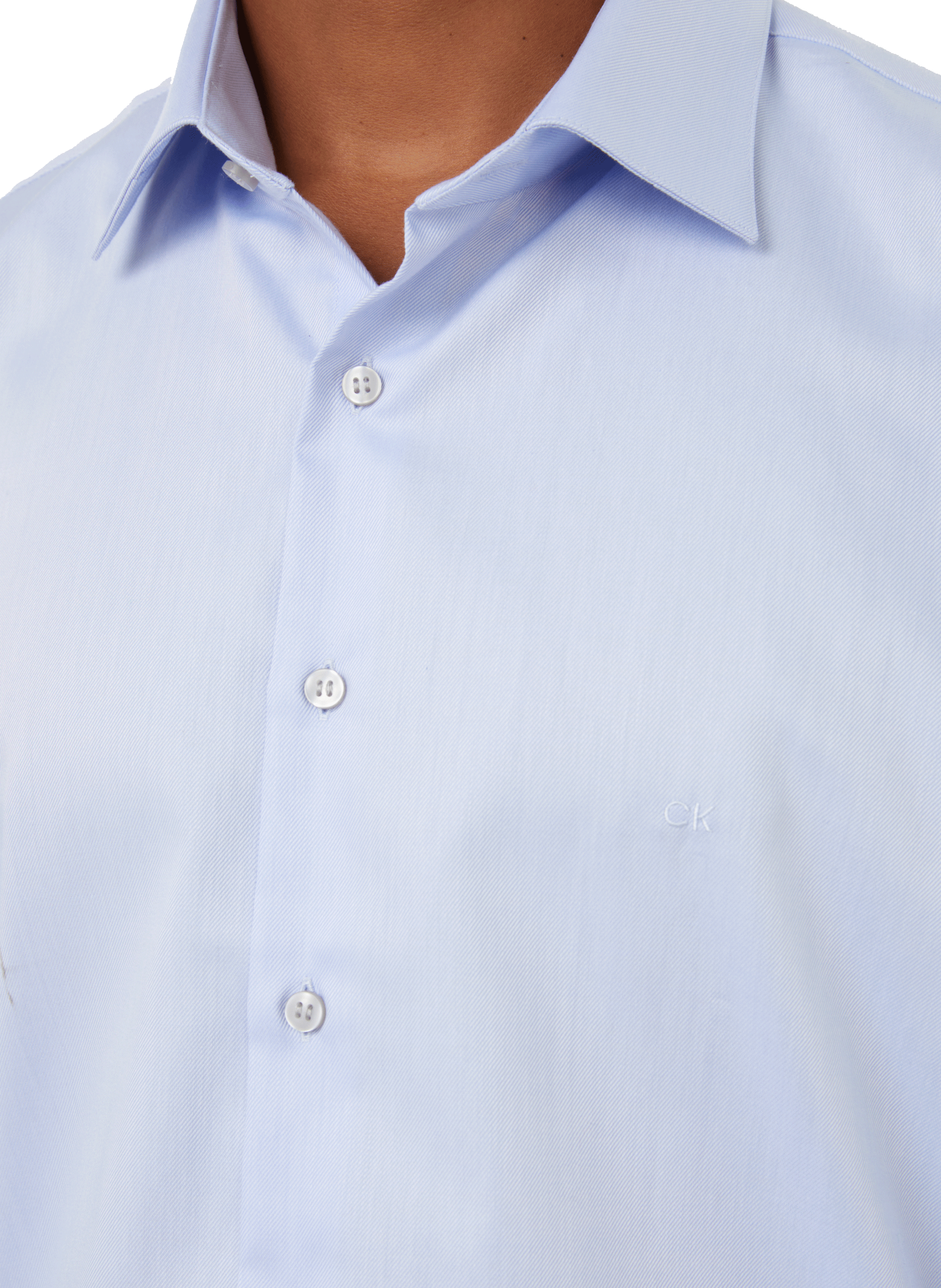 Gerade geschnittenes Hemd aus Bio-Baumwolle CALVIN KLEIN Blau