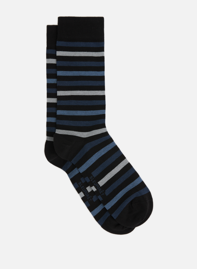 Striped mid-calf socks  BLEUFORÊT